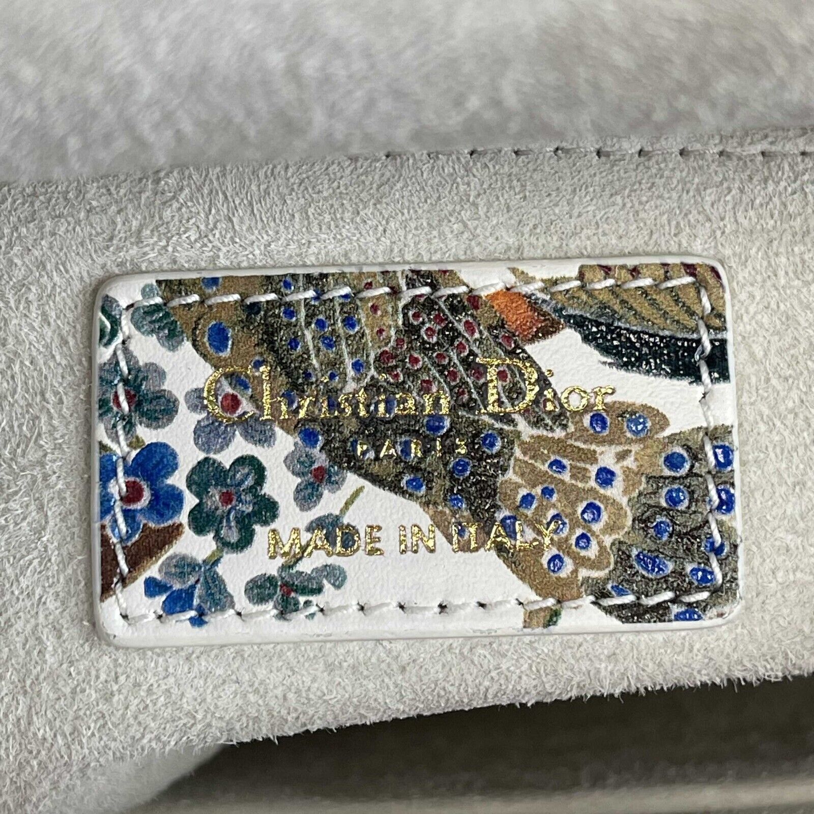 Dior Medium Lady Dior Handbag - Jardin D'Hiver Hand-Painted Leather Top Handle Bag with Adjustable Strap | Luxury Designer Purse for Women, Perfect for Parties, Weddings & Special Occasions