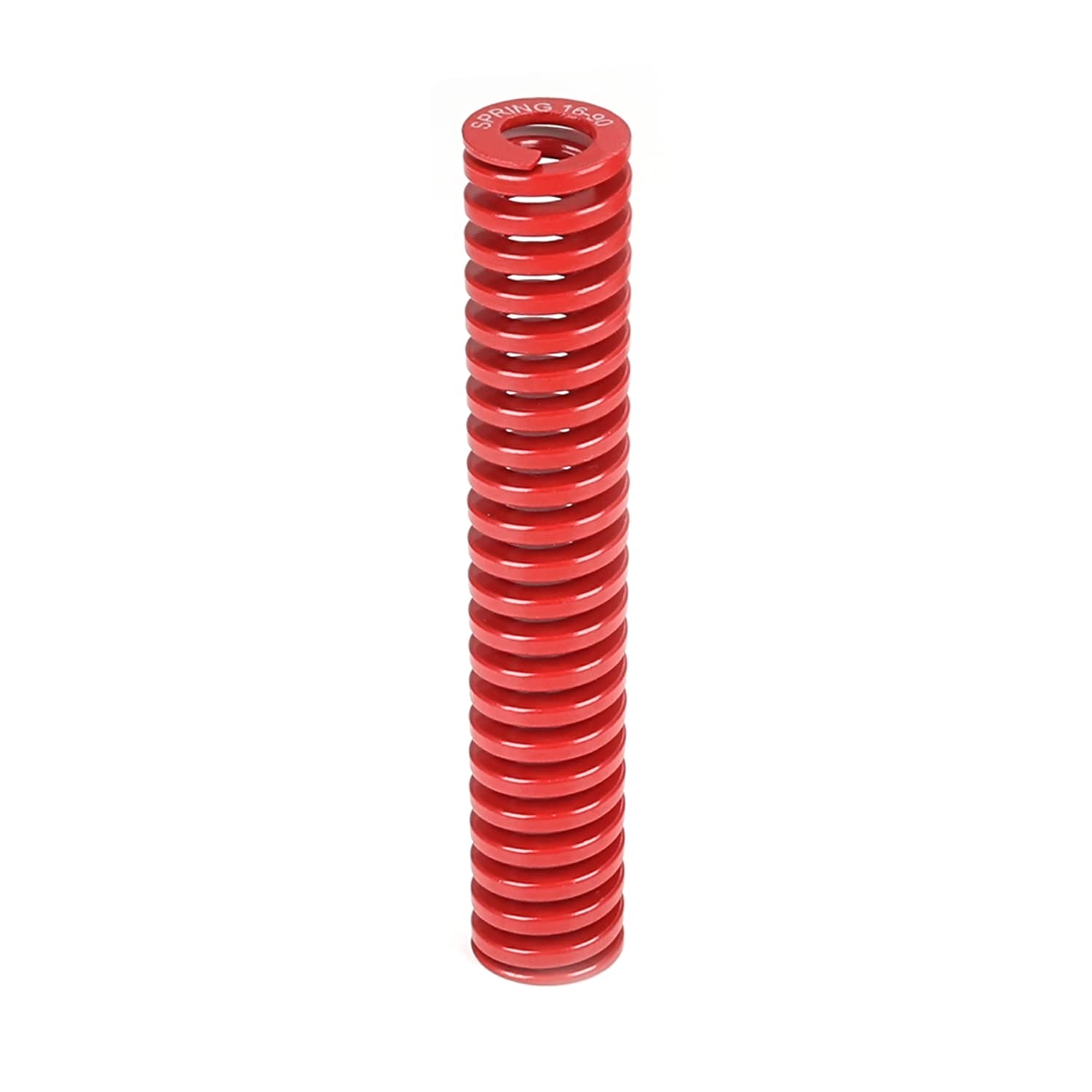 MroMax 3D Printer Die Spring - 16mm OD, 90mm Length, Medium Load Compression Mold Spring for Ender 3D Printers - Red (1PC) - Perfect for 3D Printer Maintenance & Electric Parts Replacement