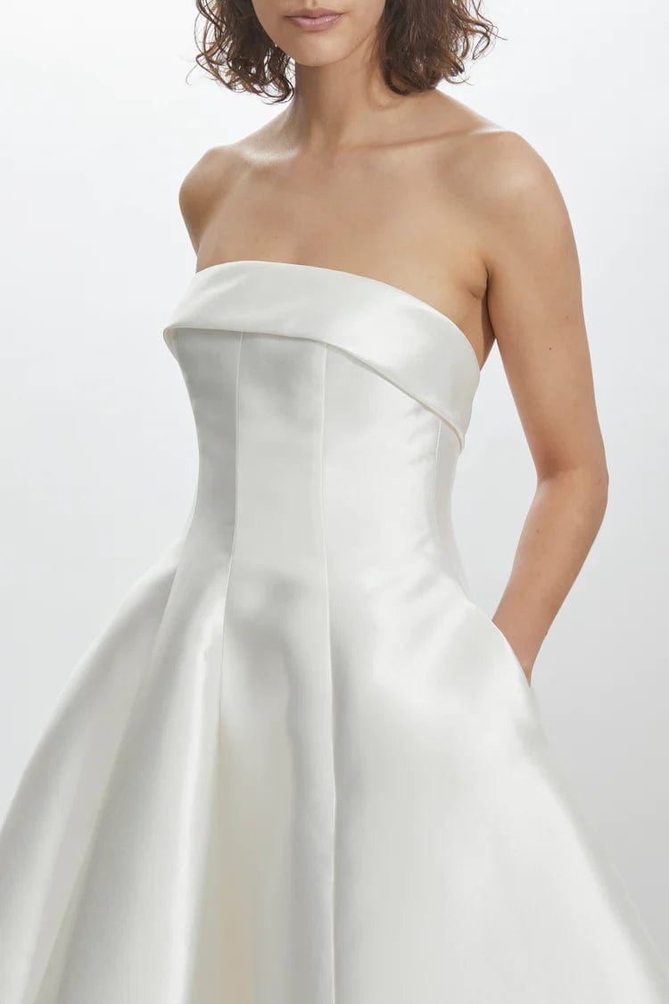 Amsale LW208 Women's Wedding Dress Size 10 - Elegant Lace Gown for Brides, Bridal Shower & Formal Occasions