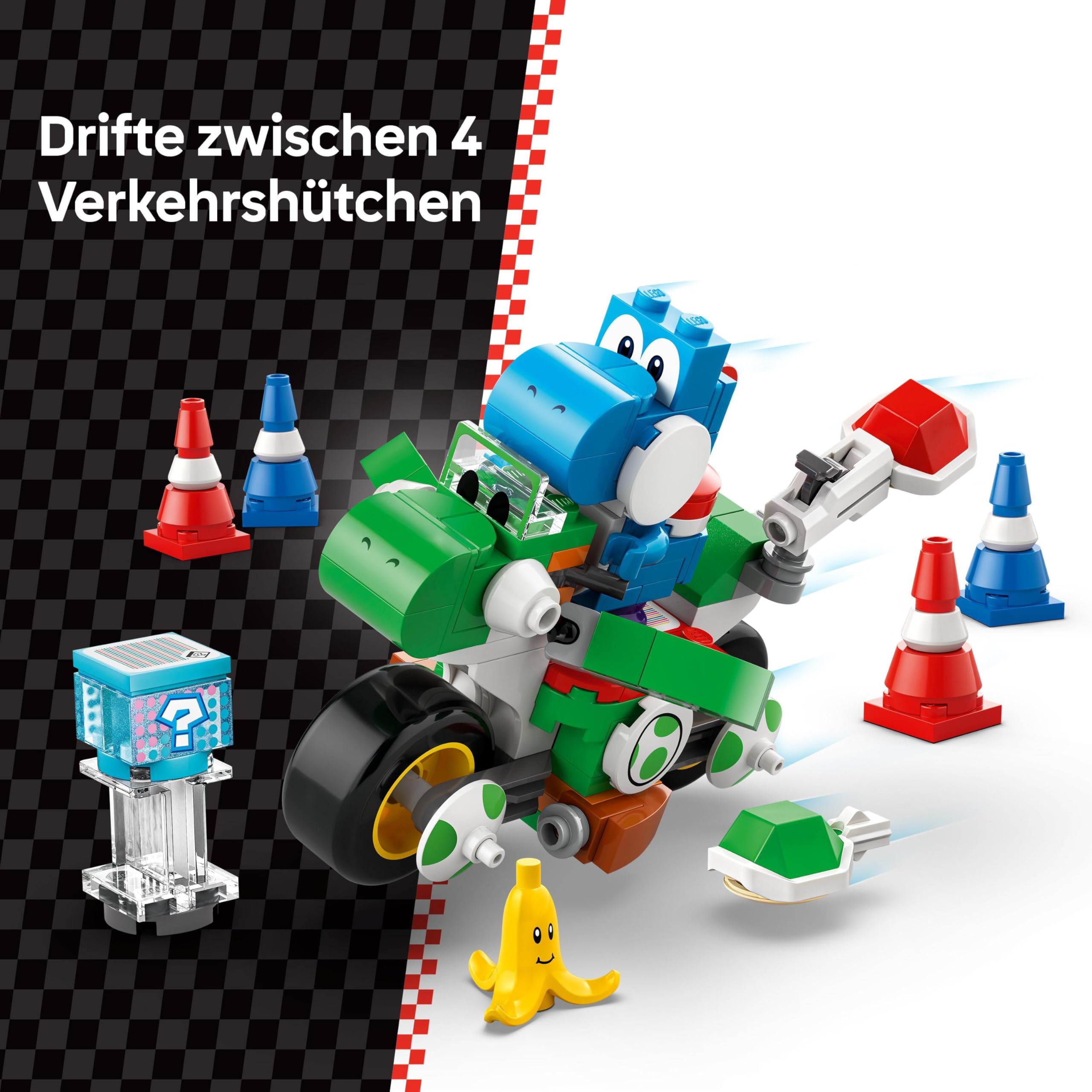 LEGO Super Mario Mario Kart Yoshi Bike Building Set with Yoshi Figure – Nintendo Adventure Collection for Kids, Boys, Girls & Gamers Age 7+ | Perfect Gift for Birthday & Christmas | Fun Racing Game Play & Display Piece