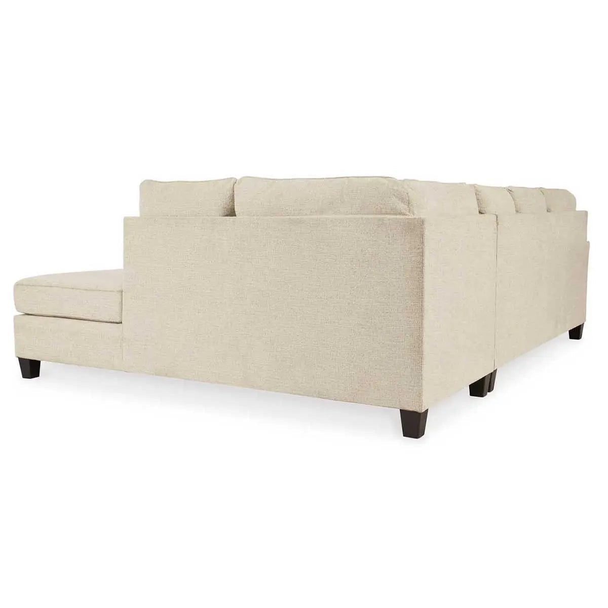Abinger 2-Piece Sectional Sofa with Chaise Lounge in Natural Fabric - Modern L-Shaped Couch for Living Room, Family Room & Apartment