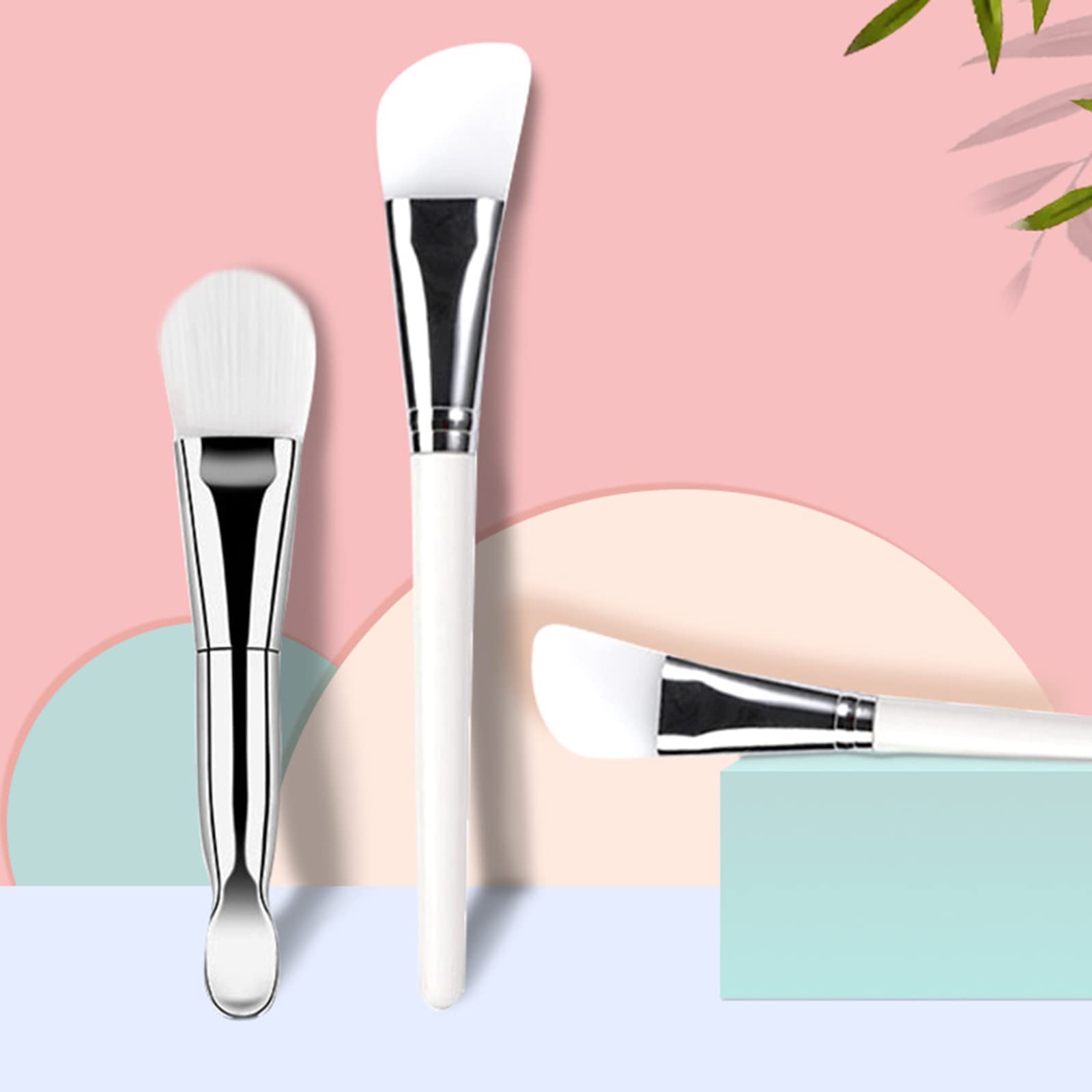 **Professional Silicone Face Mixing Bowl Set with Soft Brushes - Perfect for Makeup, Skincare & DIY Beauty Treatments**    **使用场景:** Ideal for makeup artists, skincare routines, DIY face masks, and professional beauty treatments.