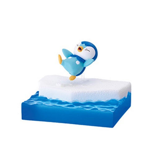 Pokemon Cool Piplup Collection Re-Ment 3 Inch Collectible Action Figure Toy - Perfect for Display, Gifts, and Anime Fans