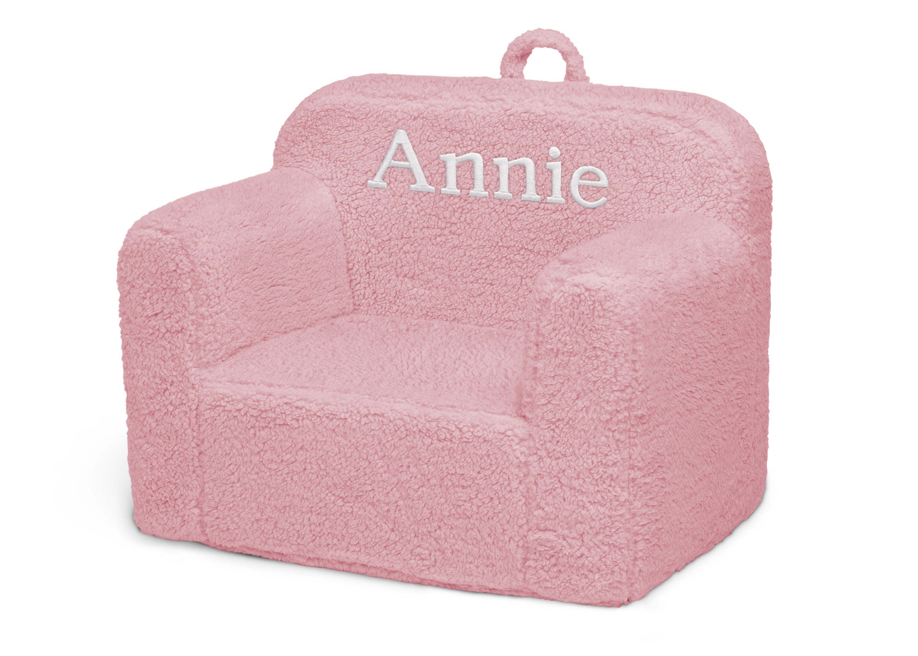 Personalized Cozee Sherpa Kids Chair - Soft Plush Fleece Seat with Custom Name - Perfect for Nursery, Bedroom & Playroom - Cozy Reading Nook & Relaxation Spot for Toddlers