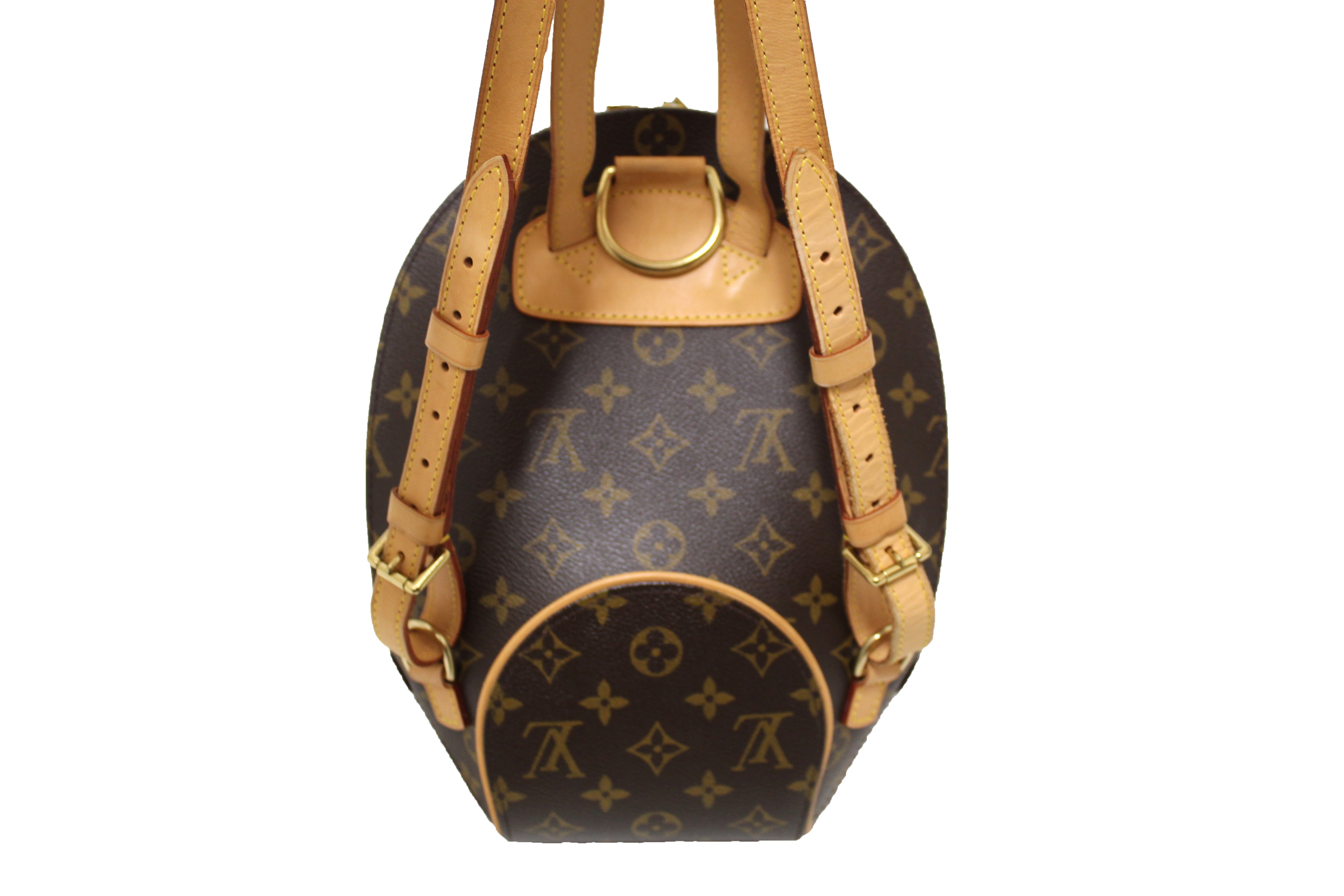 Authentic Louis Vuitton Monogram Canvas Ellipse Backpack - Luxury Designer Daypack for Women, Travel & Work - Stylish & Durable Everyday Use