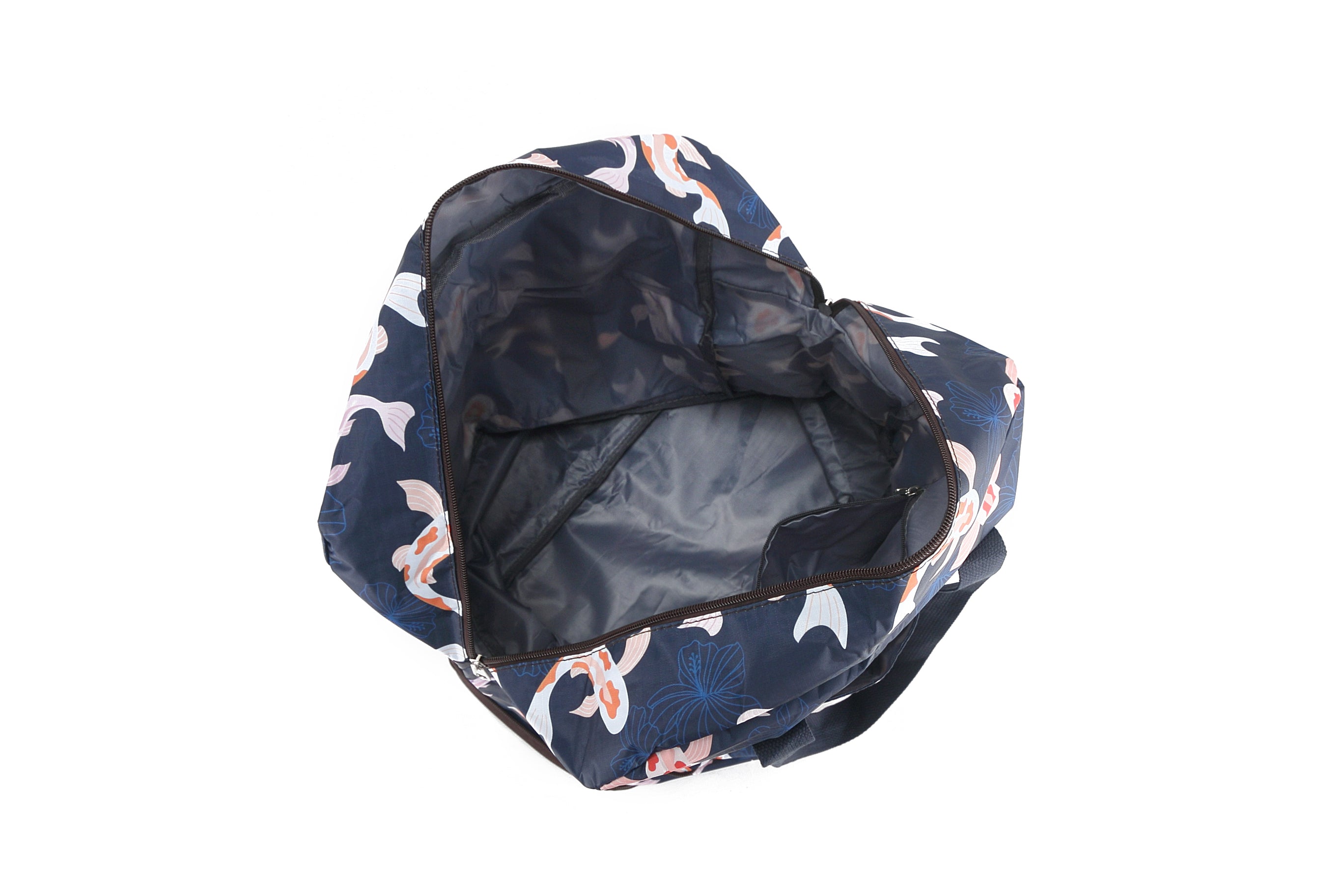 Sophie Koi Navy Foldable Duffle Bag - Lightweight Travel Duffel for Gym, Weekend Trips & Outdoor Adventures
