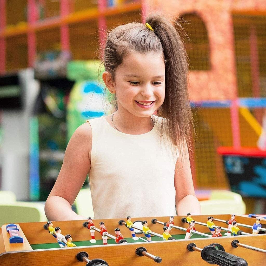 Premium Wooden Foosball Table for Kids & Families - Double-Sided Table Football Game for Boys, Girls & Students - Fun Interactive Toy for Stress Relief & Family Bonding - Perfect for Game Rooms, Playrooms & Parties
