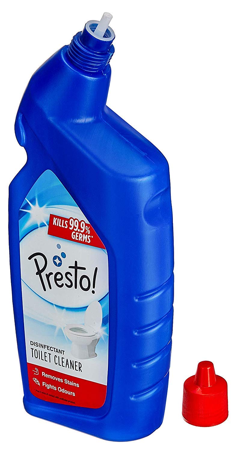 Presto! Original Disinfectant Toilet Cleaner - 2 Liter (1L x 2 Packs) | Kills 99.9% Germs & Bacteria | Removes Tough Stains | Long-Lasting Freshness | Ideal for Bathrooms, Kitchens & Household Cleaning