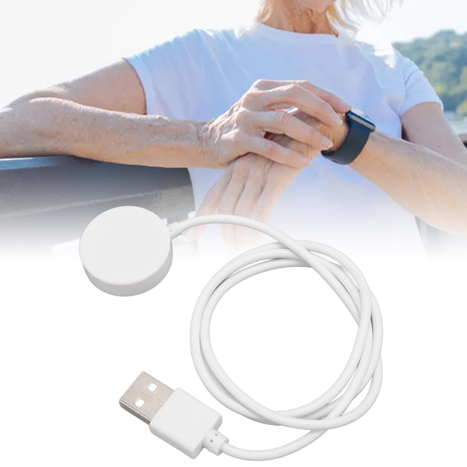 Smart Watch Charging Cable - Fast USB Charger for Smartwatches | Safe & Stable Charging | Perfect for Fitness, Workouts & Daily Use