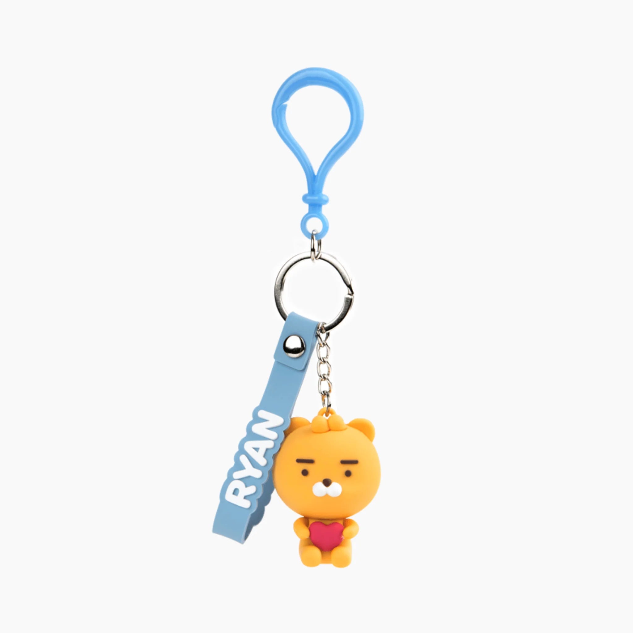 KAKAO FRIENDS Character Keychain - Cute Cartoon Key Ring with Ryan, Apeach & Friends - Perfect for Backpacks, Gifts & Keychain Collections