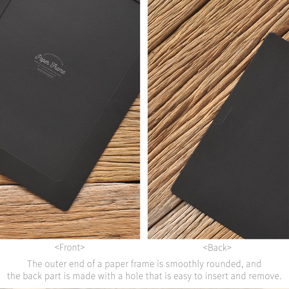 Monolike A4 Black Paper Photo Frames 10 Pack - Perfect for A4 Pictures | Wall Decor, Office Display, Home Gallery & Scrapbooking