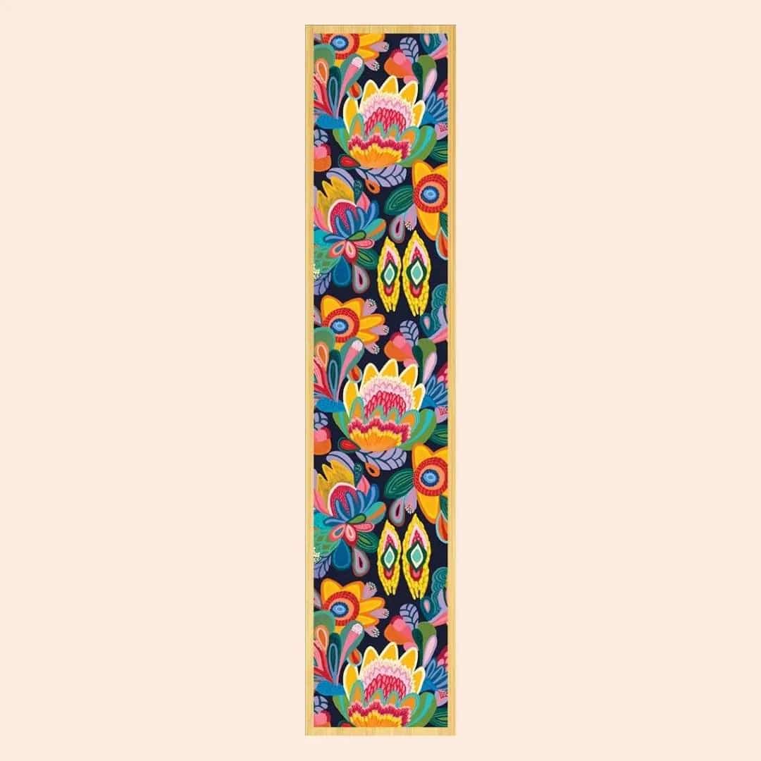 Exquisite Fantasy Flowers Australian Wooden Bookmark - Handmade Floral Design for Books, Journals & Gifts - Perfect for Reading, Book Lovers & Unique Present Ideas