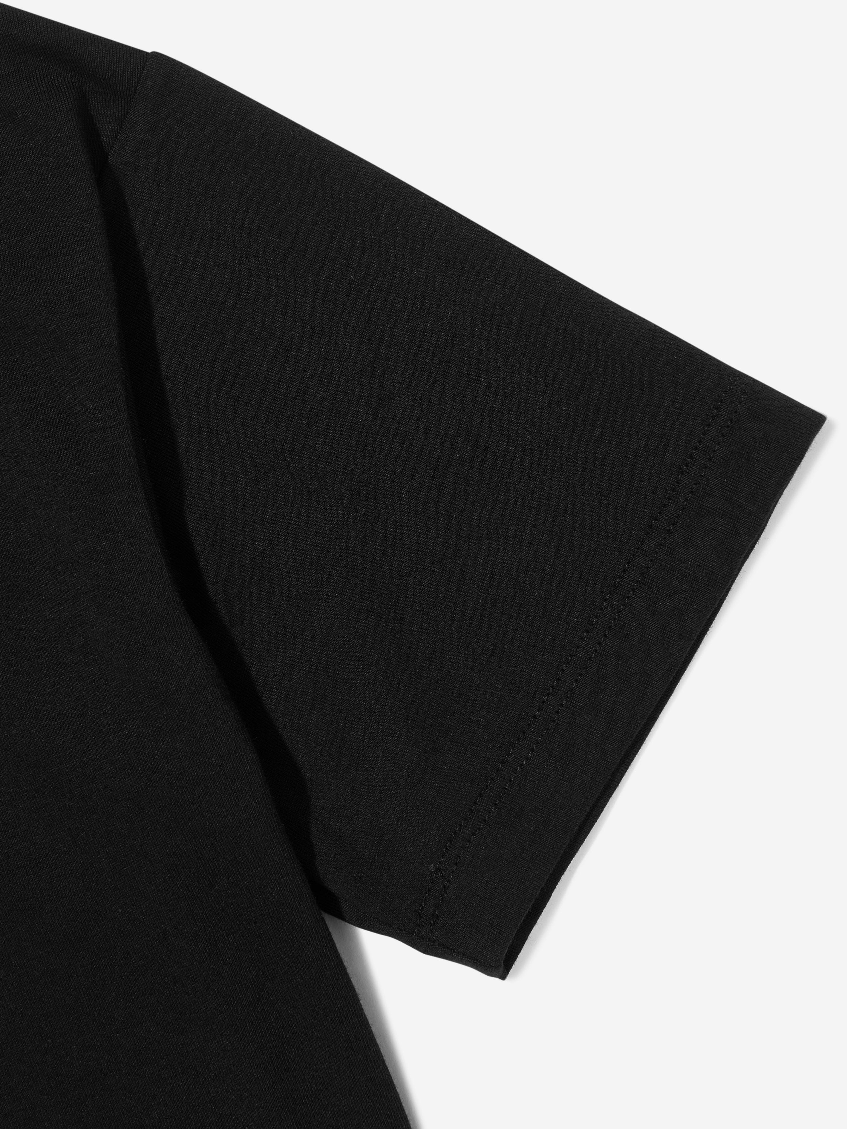 Balmain Kids Logo T-Shirt for Boys & Girls | Black Cotton Short Sleeve Tee | Casual Wear, Birthday Gifts, Family Outfits