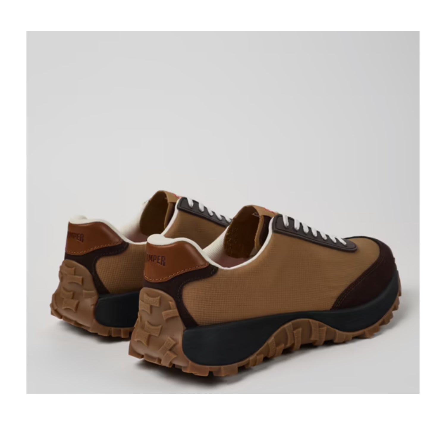 Camper Men's Drift Trail Hiking Shoes - Medium Brown Leather Outdoor Boots for Camping & Trekking Adventures