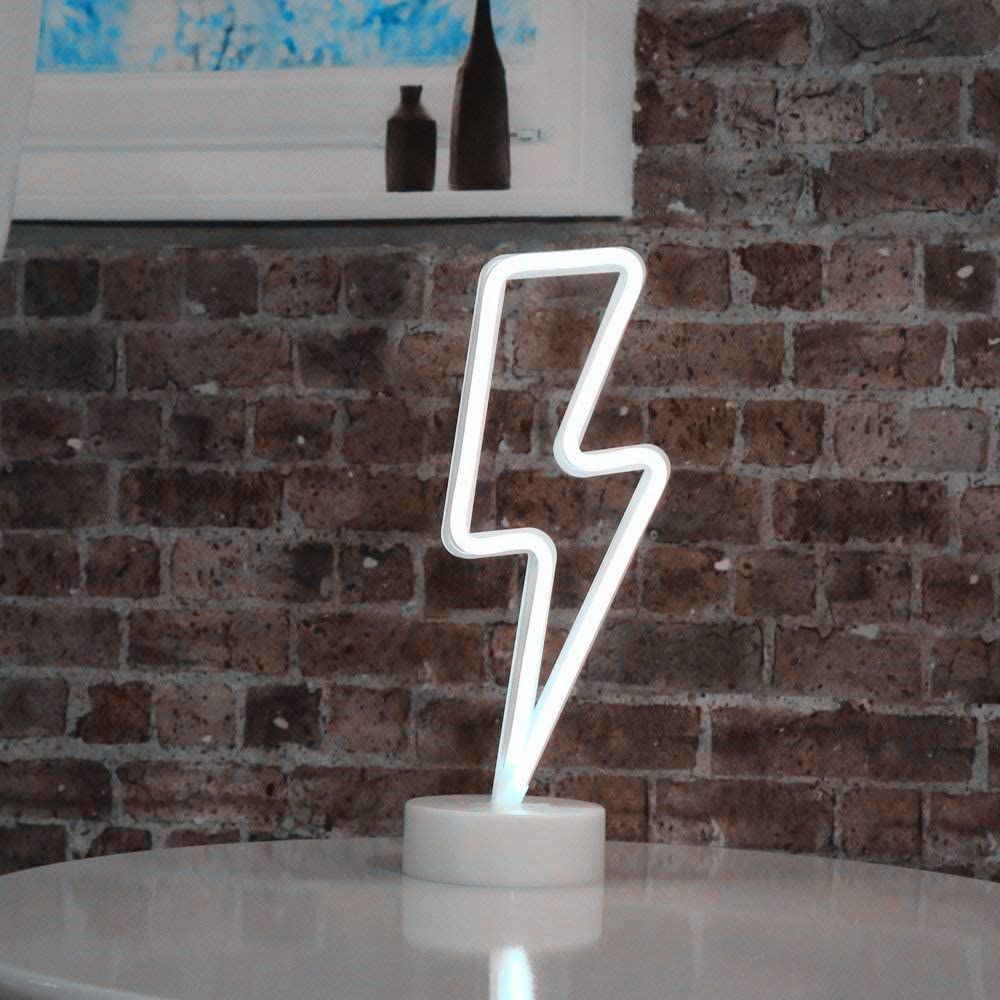 LED Neon Sign Light - USB & Battery Powered White Neon Wall Decor for Bedroom, Bar, Cafe - Customizable Night Lamp for Home & Business Lighting