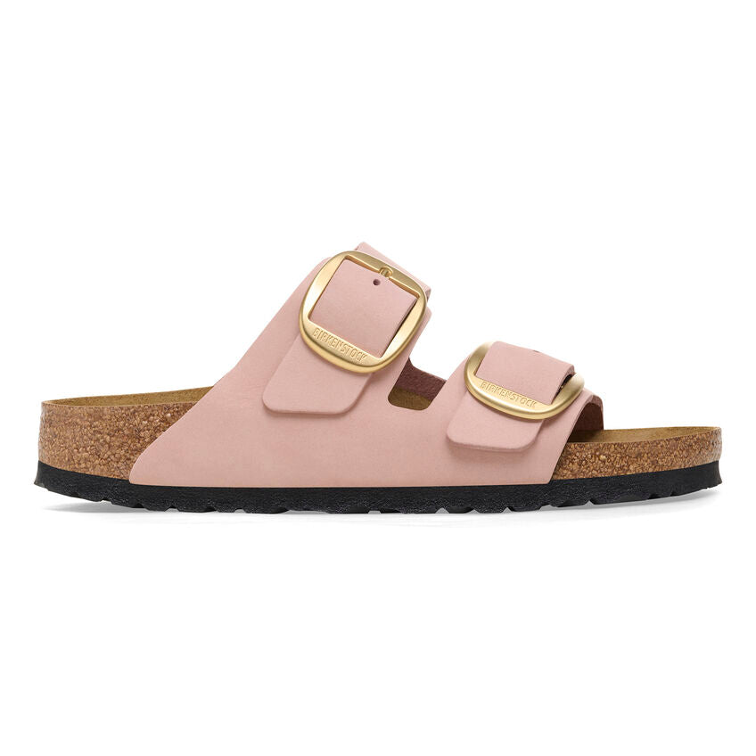 Birkenstock Arizona Big Buckle Sandals - Soft Pink Nubuck Leather - Comfortable Orthopedic Footbed - Perfect for Casual Wear, Summer Outfits & Beach Vacations