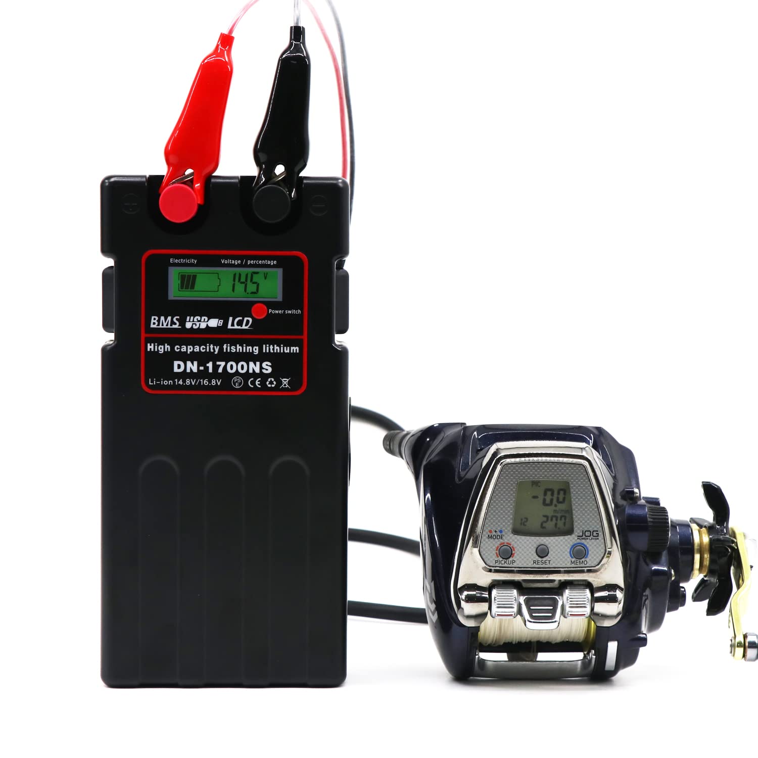 12V 17500mAh Rechargeable Lithium Battery for Sea Fishing Boats & Electric Fishing Reels - Compatible with Daiwa & Shimano - Long Lasting Power for Deep Sea Fishing & Trolling