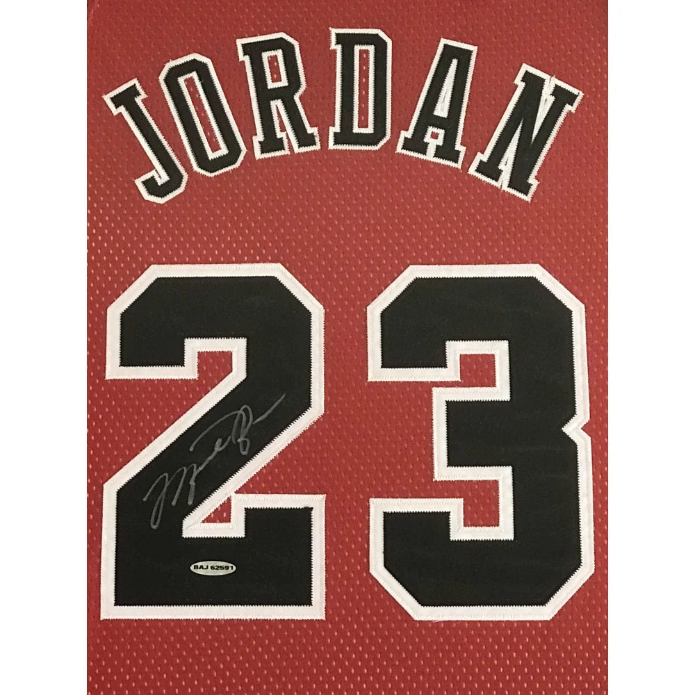 Authentic Michael Jordan Scottie Pippen Dennis Rodman Triple Signed Chicago Bulls Framed Jerseys - UDA & JSA Certified - Perfect for Sports Memorabilia Collectors & Man Cave Decor