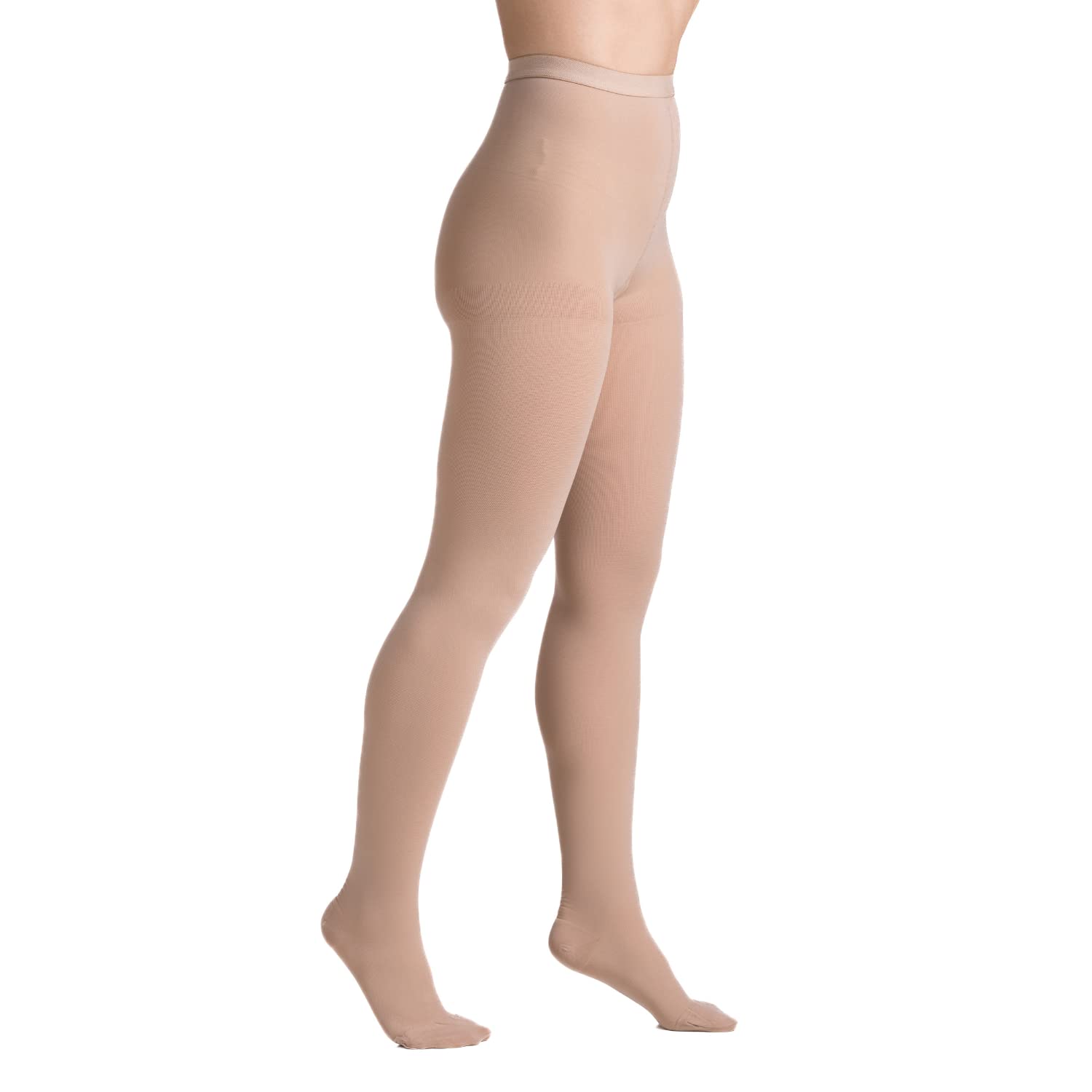 EvoNation 20-30 mmHg Graduated Compression Pantyhose for Men & Women - Firm Support Opaque Tights for Circulation & Swelling Relief - Perfect for Travel, Work & Medical Recovery
