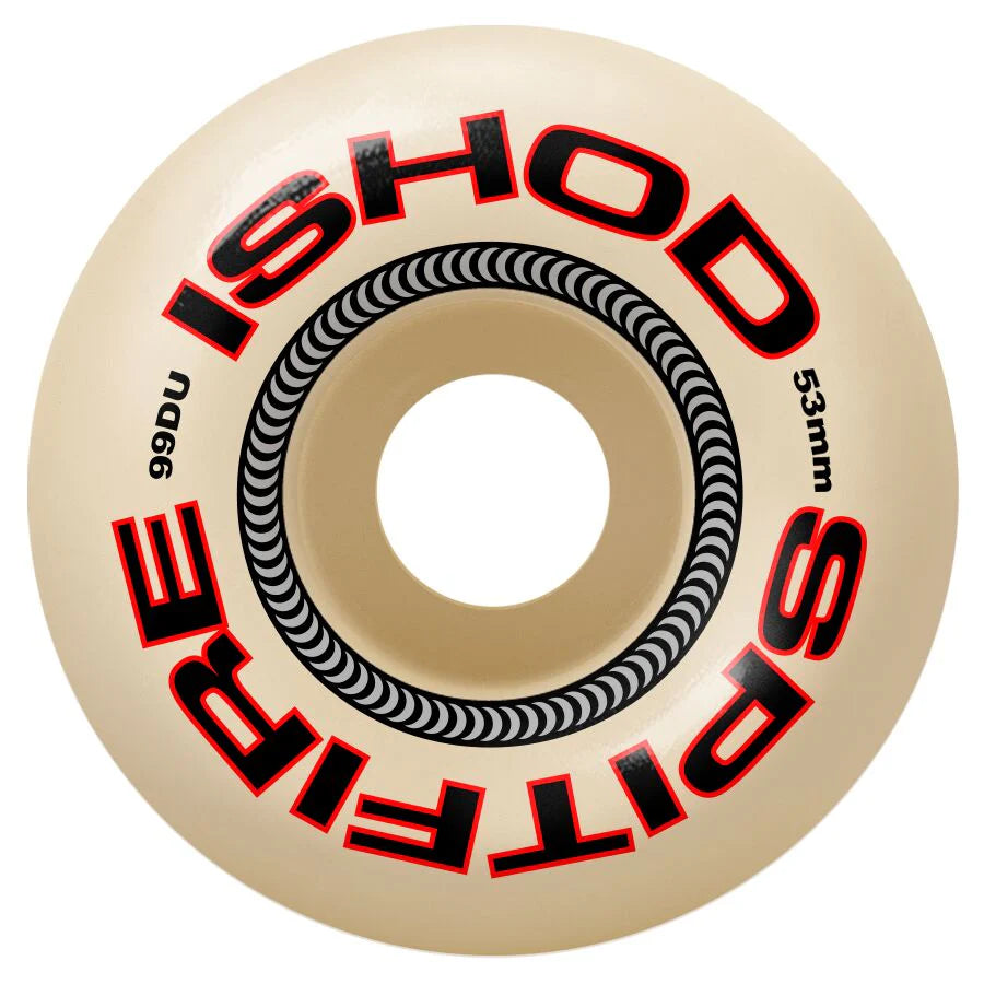 Spitfire F499 53mm Lock-In Classic Skateboard Wheels - High Performance for Street & Park Skating - Perfect for Tricks & Smooth Rides