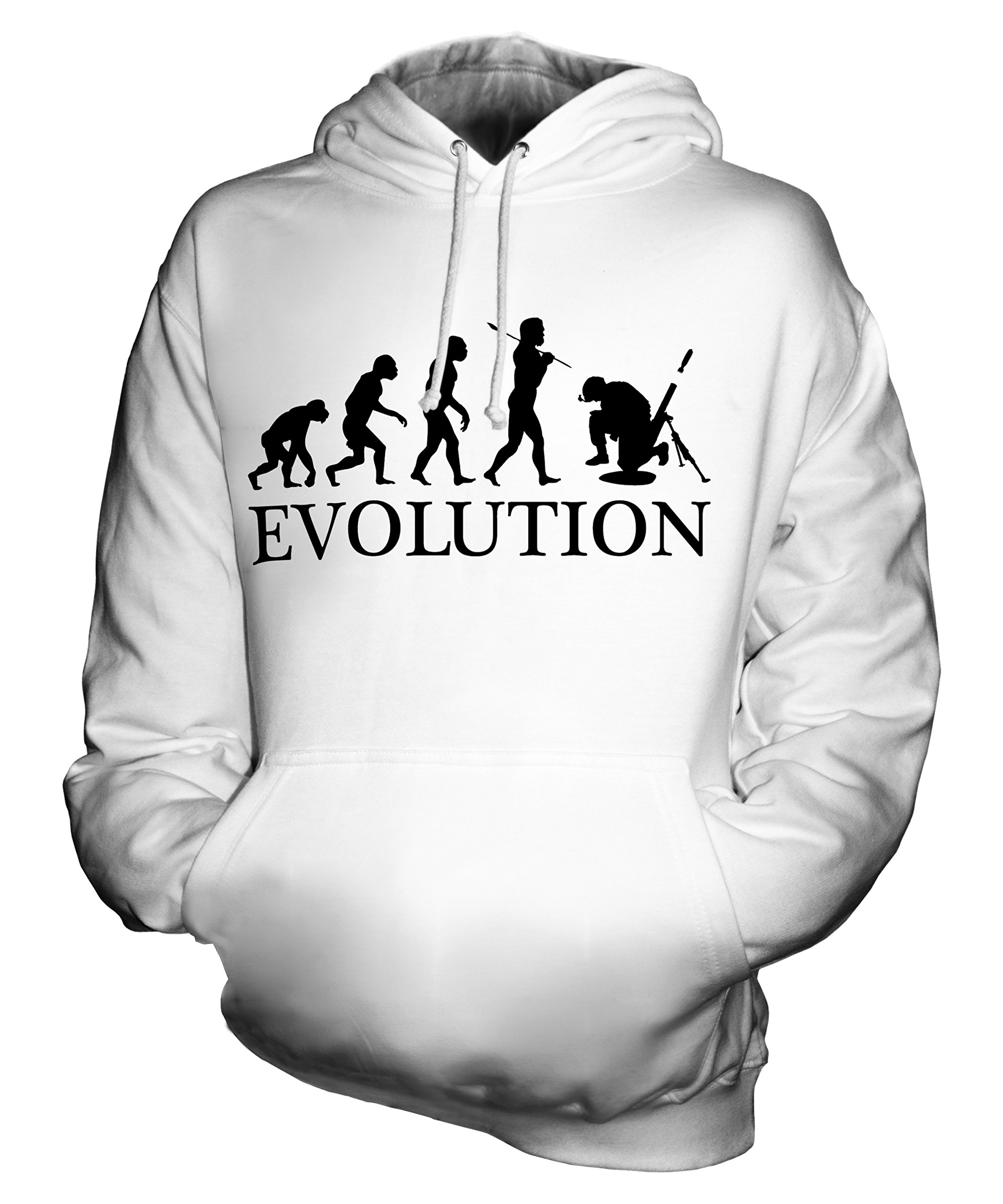 CandyMix Unisex Soldier Mortar Evolution of Man Hoodie for Men & Women | Streetwear Fashion, Casual Wear, Urban Style