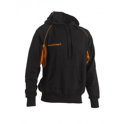 Kooga Rugby Teamwear Hooded Training Top - Black & Gold for Men's Rugby Practice & Casual Wear