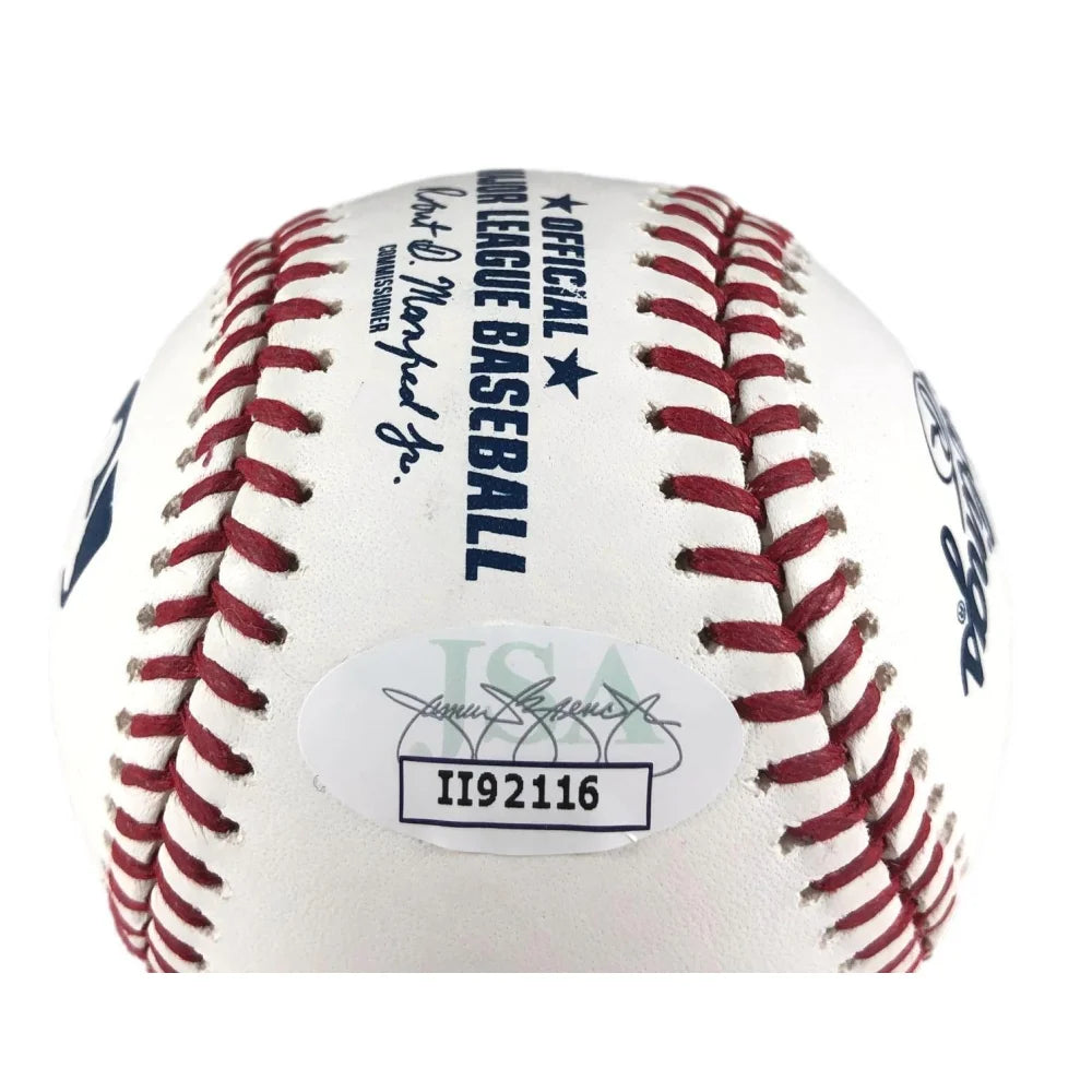 Dennis Quaid Autographed Rawlings OML Baseball - JSA Certified COA - Signed Parent Trap Rookie Collectible - Perfect for Baseball Memorabilia Collections & Movie Fan Gifts