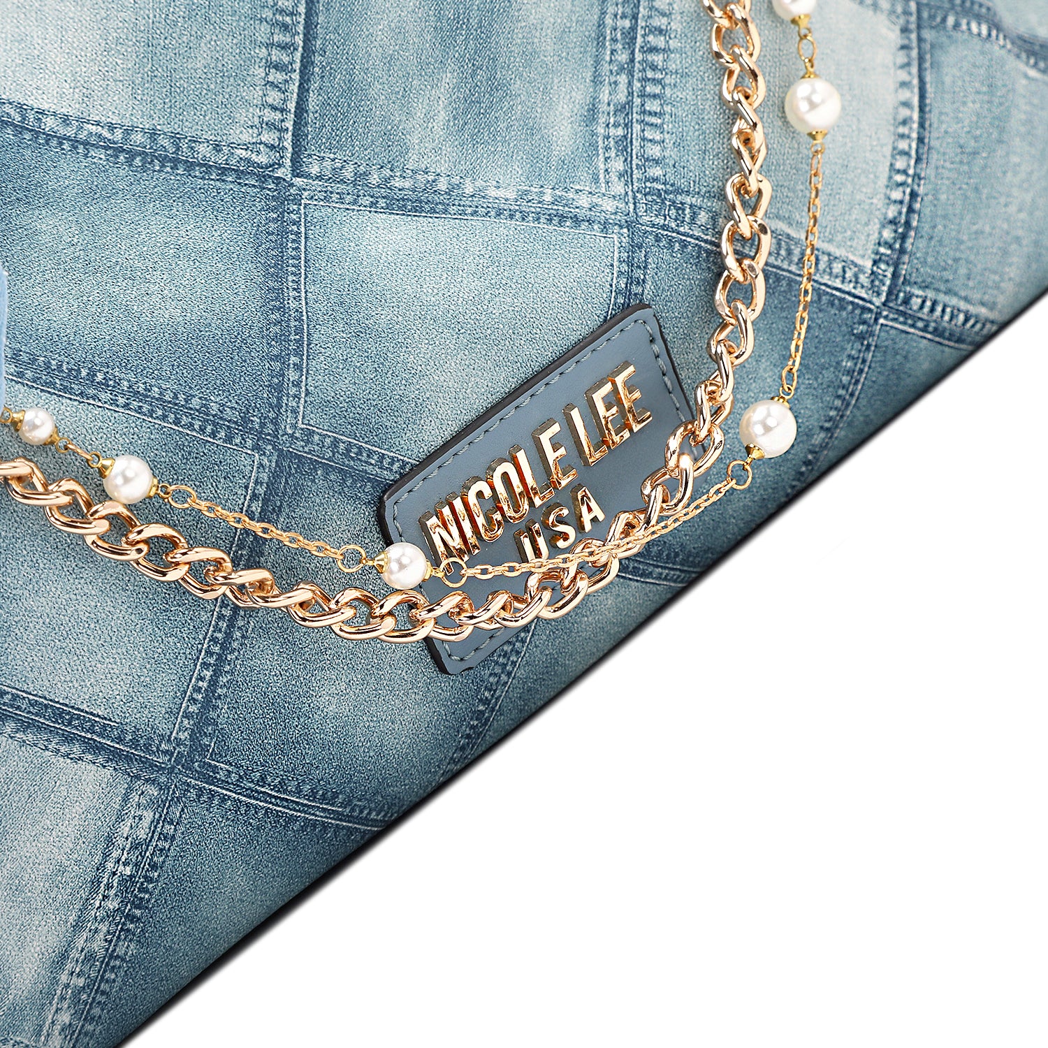 Blue Flower Shoulder Bag for Women - Stylish Crossbody Purse with Adjustable Strap, Perfect for Daily Use, Shopping & Travel