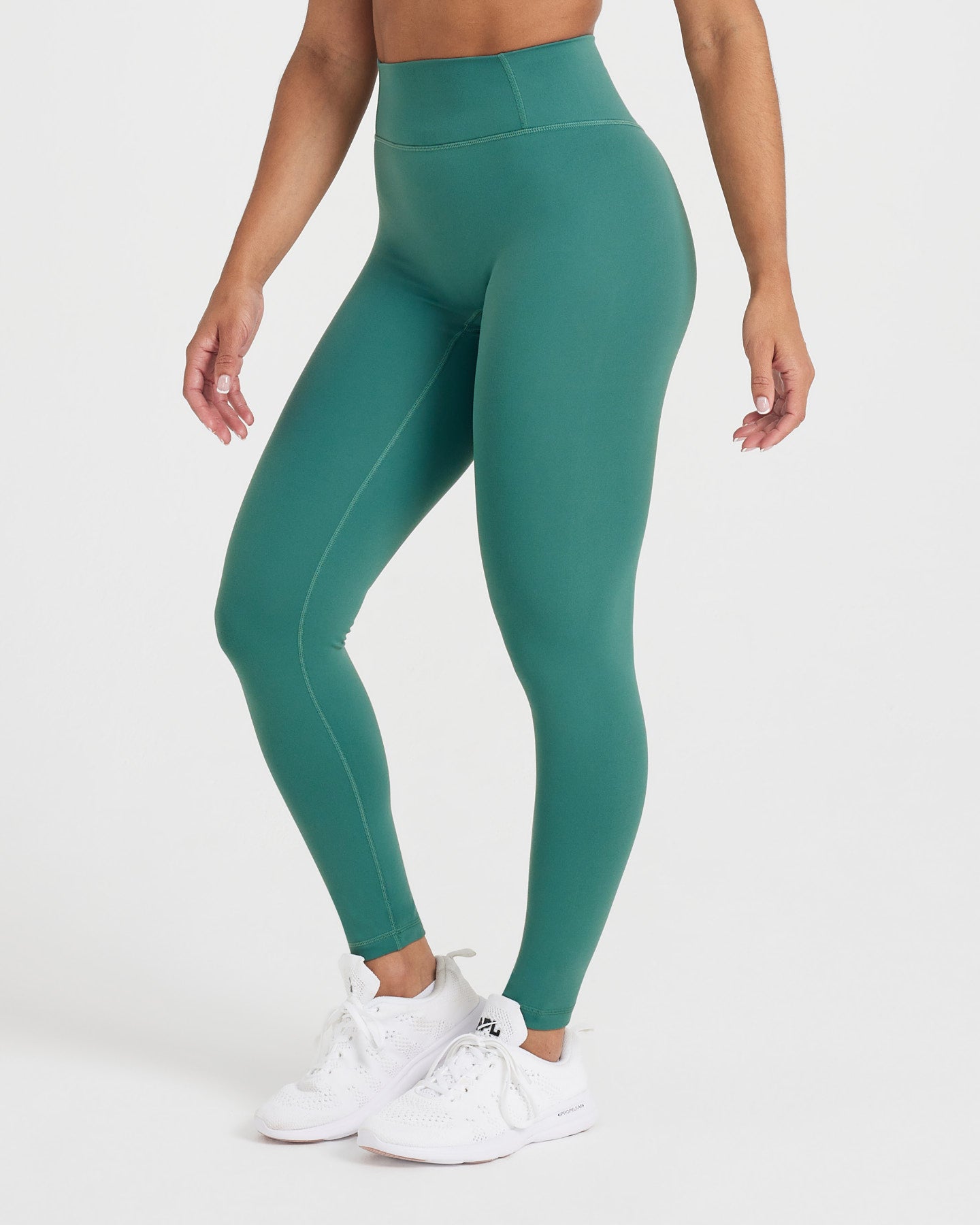 Timeless High Waist Yoga Leggings for Women - Mineral Green | Soft & Stretchy Workout Pants for Yoga, Running & Gym | Comfortable & Breathable Activewear