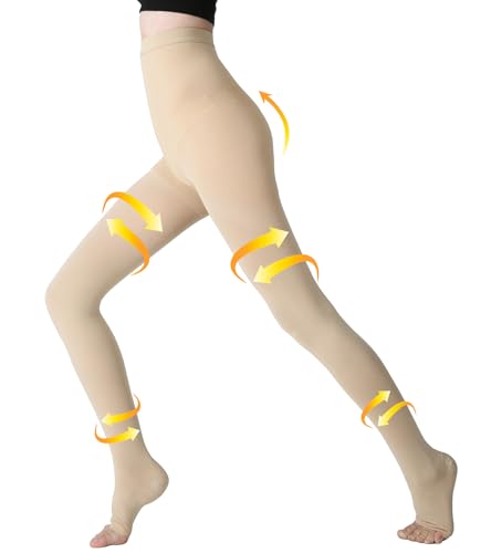 20-30mmhg Open Toe Beige