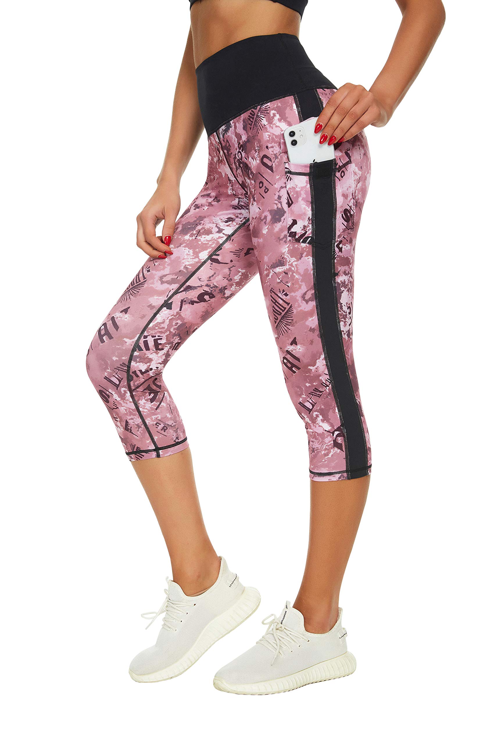 Zinmore Women's High Waist Yoga Pants - Breathable Workout Leggings for Gym, Running & Yoga | Tummy Control Activewear for Women | Perfect for Fitness, Lounge & Daily Wear