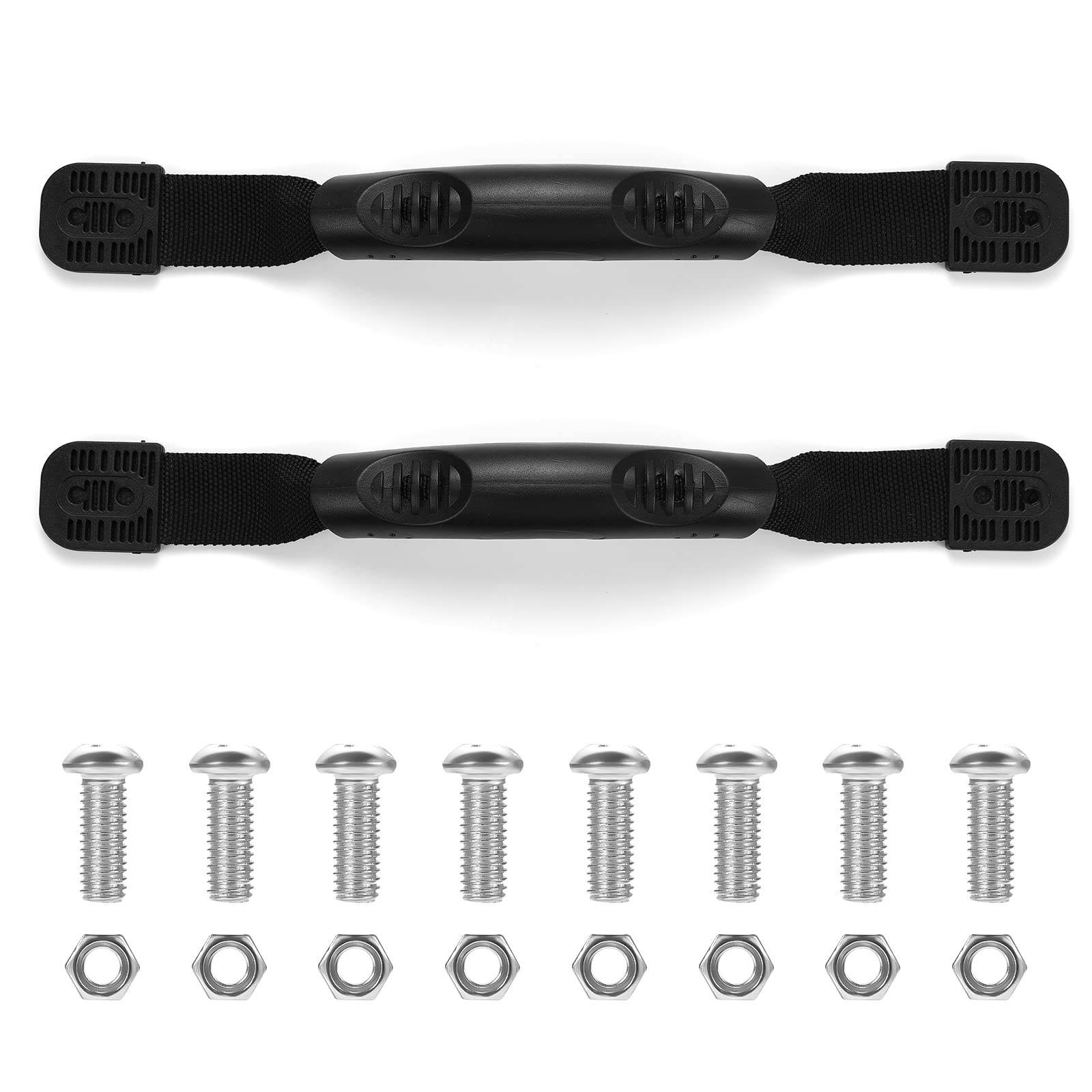 2-Pack Kayak Carry Handles with 8 Screws - Heavy Duty Canoe Replacement Handles for Kayak Boat Accessories - Perfect for Easy Transport & Side Mounting on Kayaks & Canoes