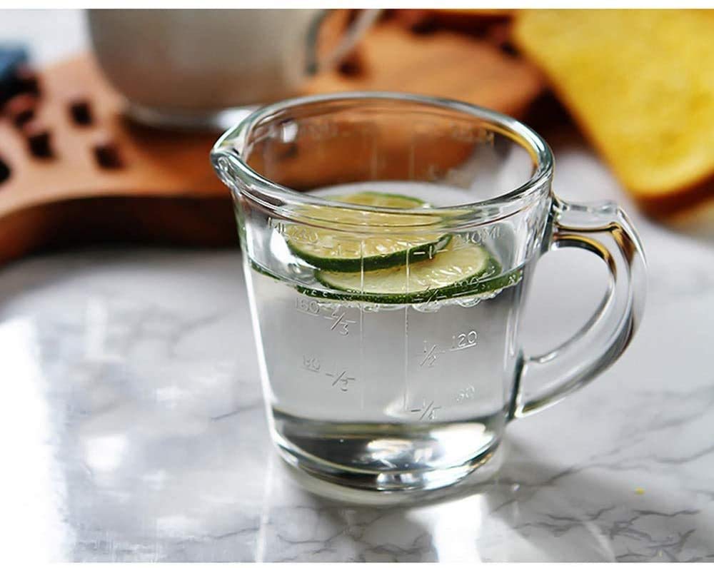 NOLLY Glass Measuring Jugs 2.4L - Clear Baking Measuring Cup for Kitchen, Cooking & Baking - Perfect for Liquid Ingredients, Mixing Batter & Meal Prep (1 Piece)