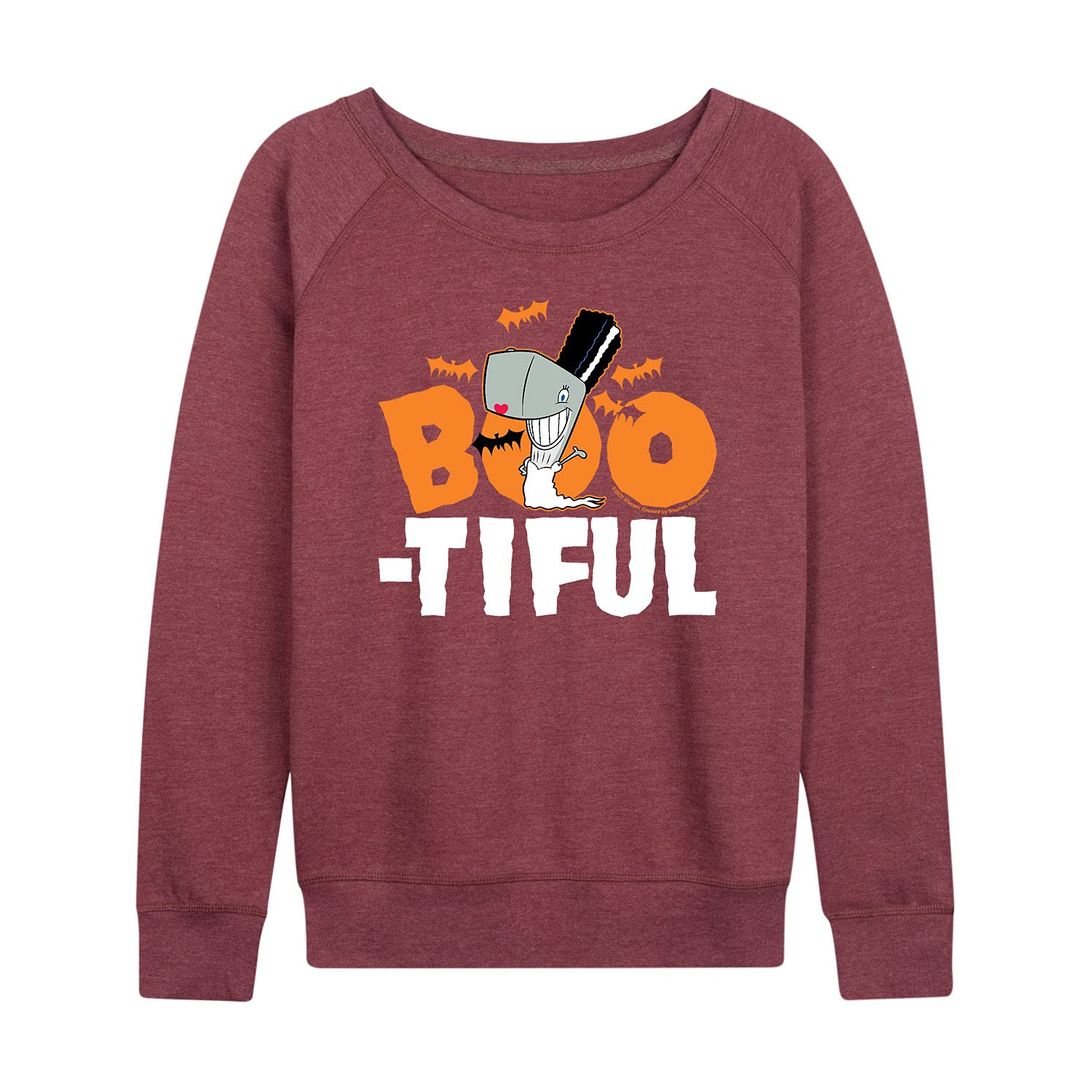 SpongeBob SquarePants Boo-tiful Women's Lightweight French Terry Pullover Hoodie | Halloween Cartoon Sweatshirt | Casual Lounge Wear & Costume Party Outfit
