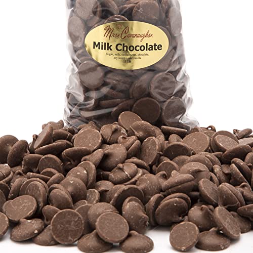 Mrs. Cavanaugh's Premium 20 lb Bulk Milk Chocolate Buttons for Baking, Candy Making & Desserts | High-Quality Baking Chocolate Chips for Cookies, Cakes & DIY Treats