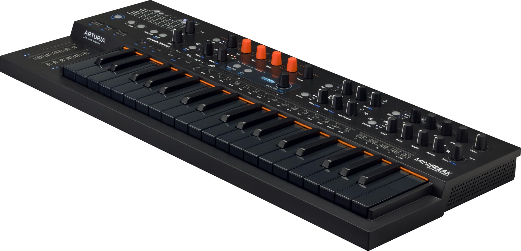 Arturia MiniFreak 37-Key Polyphonic 6-Voice Hybrid Synthesizer Keyboard - Professional Digital Analog Synth for Music Production, Live Performance & Studio Recording