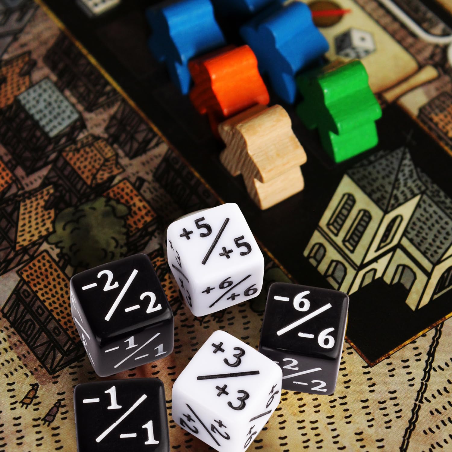 48-Piece MTG Counter Dice Set - +1/+1 Life Counters & Marble Plus One Tokens Dice for Magic The Gathering, Tabletop Games - 4 Vibrant Colors - Perfect for MTG Tournaments, Commander Games & Board Game Nights