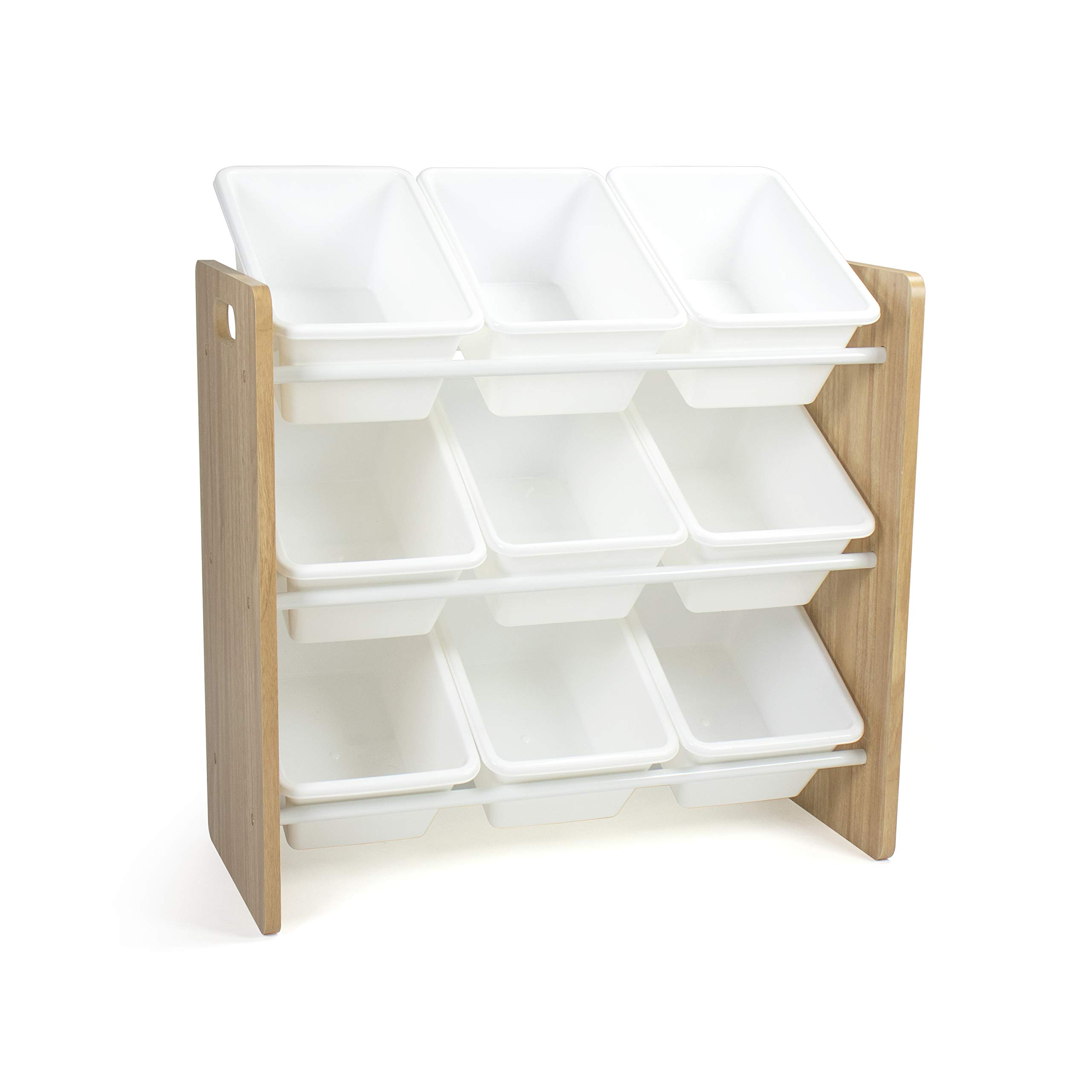 Humble Crew Kids Book Rack Storage Bookshelf with Toy Organizer Bins - Perfect for Nursery, Playroom & Classroom Organization