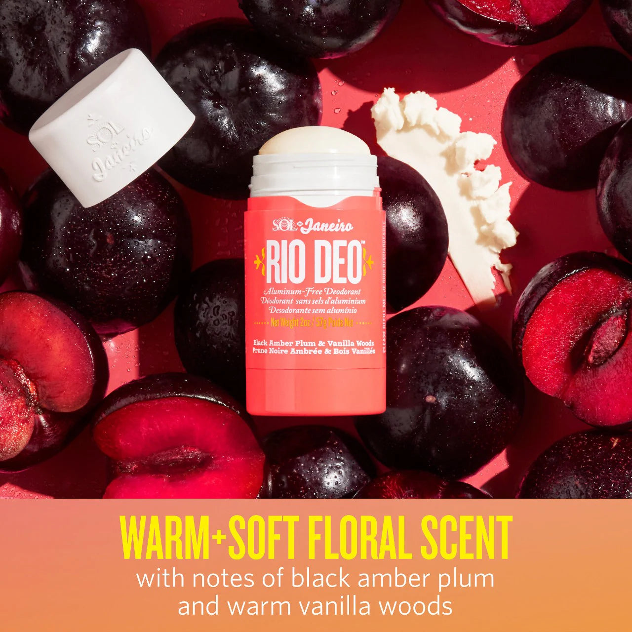 Sol de Janeiro Rio Deo Aluminum Free Deodorant - Natural & Vegan Deodorant for Women & Men - Fresh & Long-Lasting Protection - Perfect for Gym, Work & Daily Use