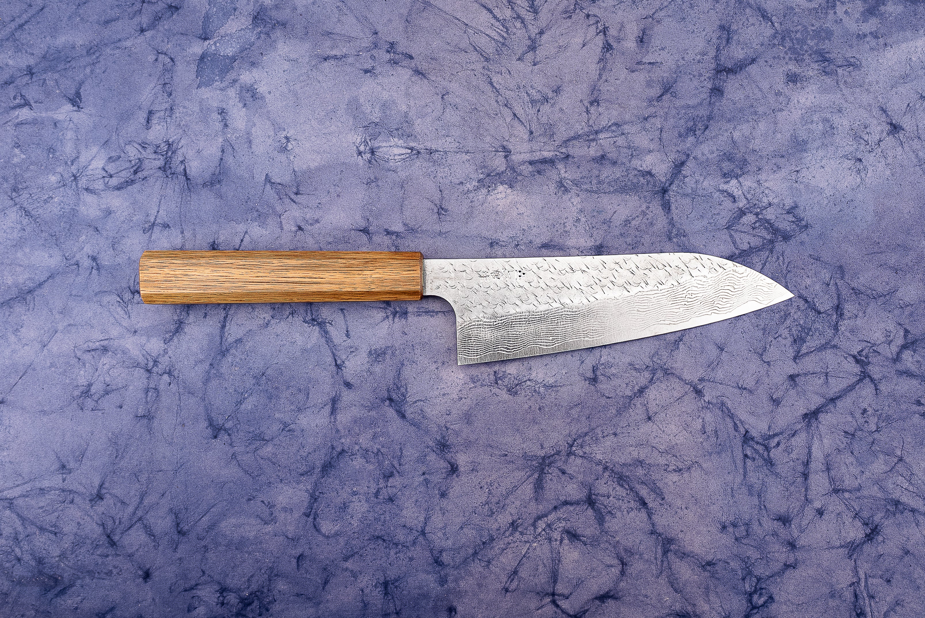 Nigara SPG STRIX Tsuchime Damascus Santoku Knife 165mm - Premium Japanese Chef Knife for Slicing, Dicing & Chopping - Perfect for Home Kitchen & Professional Use