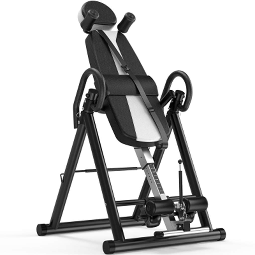 Foldable Heavy Duty Inversion Table with Headrest & Belt - Home Pain Relief & Fitness Equipment for Back Therapy
