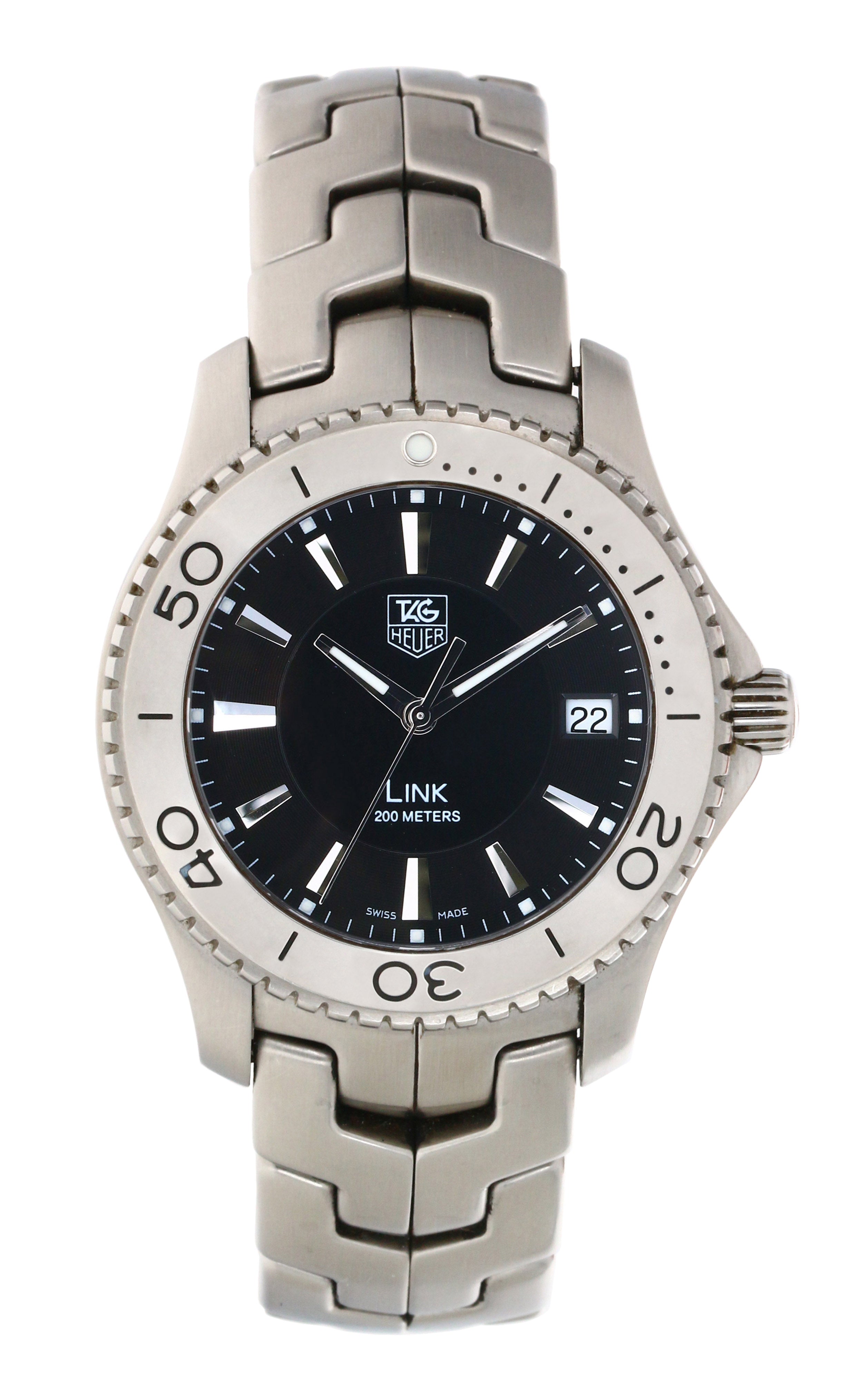 TAG HEUER LINK 200M Automatic Men's Watch WJ1110 - Luxury Stainless Steel Chronograph for Business & Formal Occasions