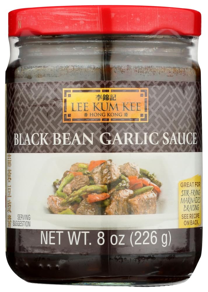 Lee Kum Kee Black Bean Garlic Sauce - 24 Pack (8 Oz Each) - Premium Stir Fry Sauce for Asian Dishes, Marinades & Cooking at Home