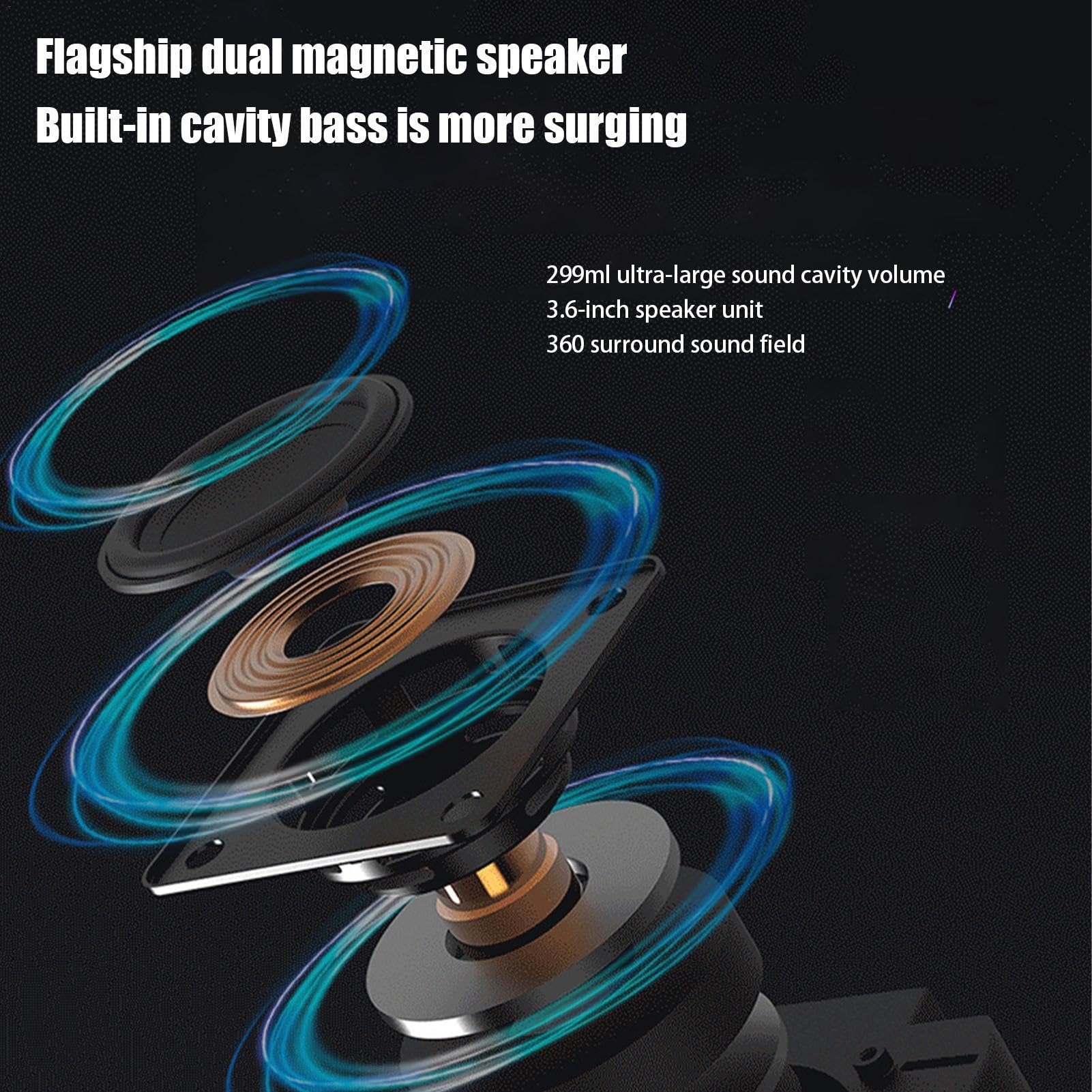 Wireless Travel Record Player with Speakers - Portable Turntable Smart Speaker for Outdoor Activities, Yard Parties, and Home Entertainment