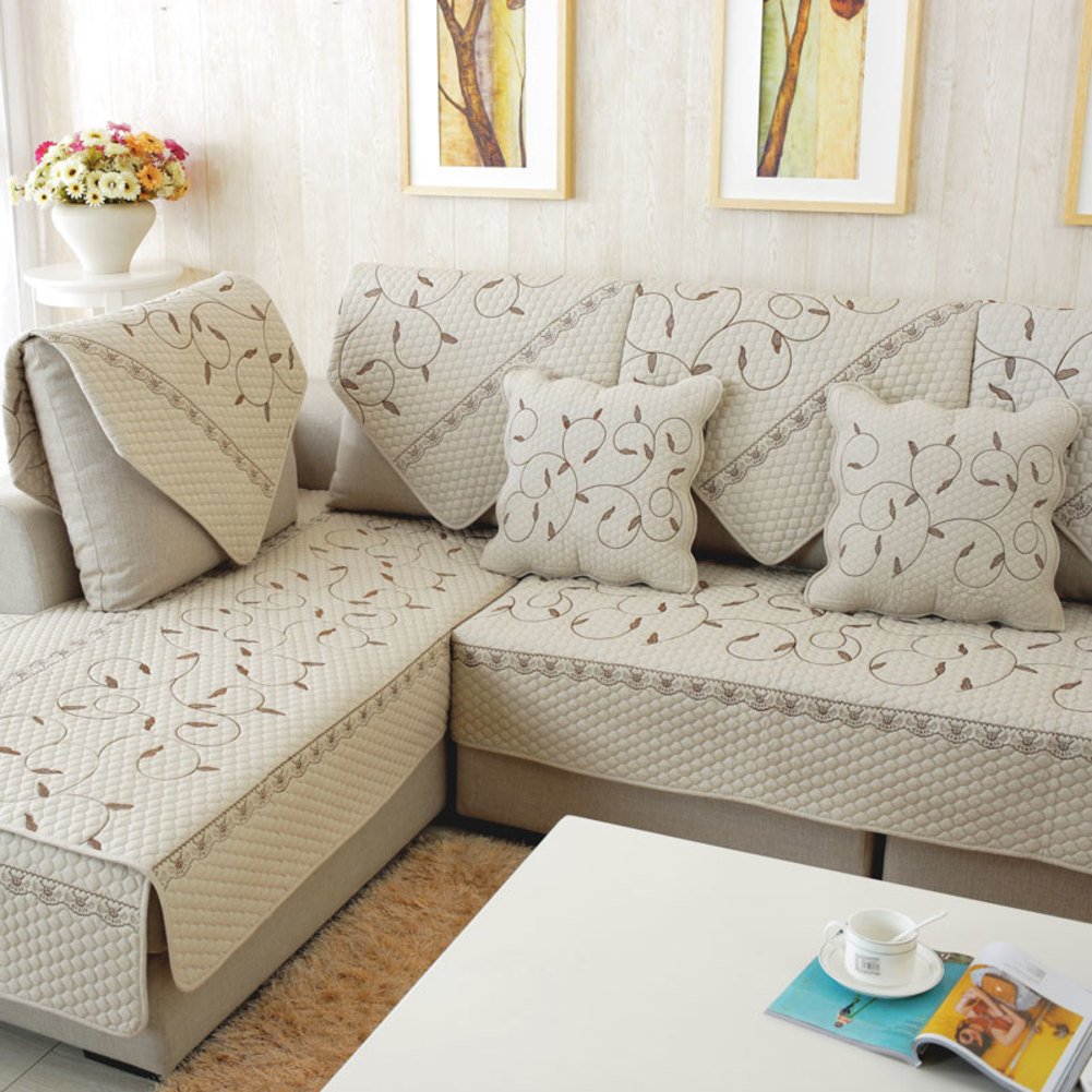 DIGOWPGJRHA 3-Piece Pet-Friendly Sofa Slipcover Set - Waterproof & Anti-Scratch Couch Cover for Dogs & Cats - Fits 90x210cm (35x83in) Sofas, Armchairs & Recliners - Perfect for Living Room, Bedroom & Pet-Friendly Homes