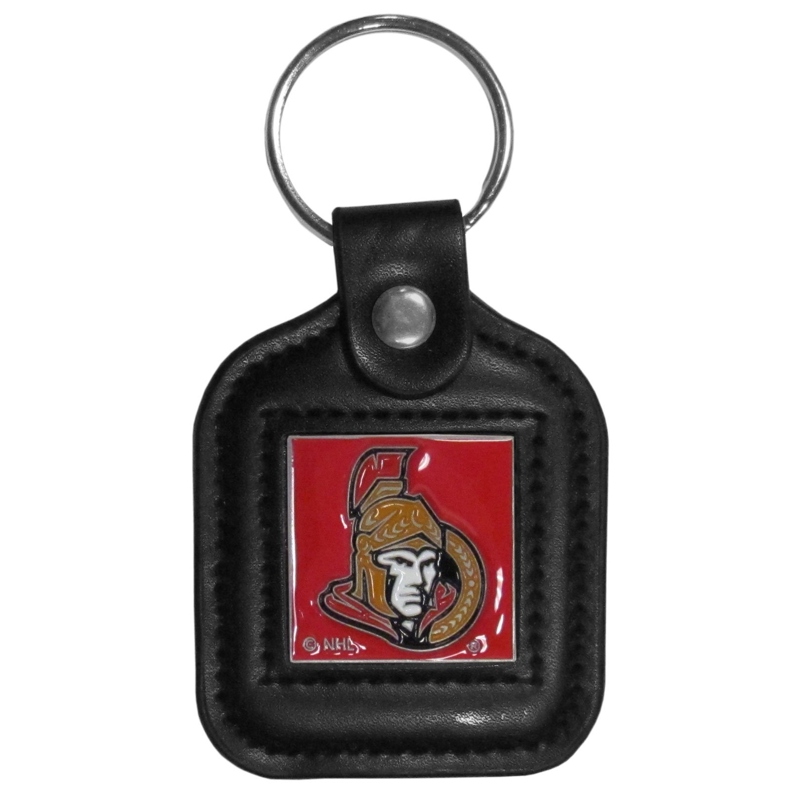 Genuine NHL Leather Keychain - Officially Licensed NHL Team Keyring - Perfect for Hockey Fans, Gifts, and Everyday Carry