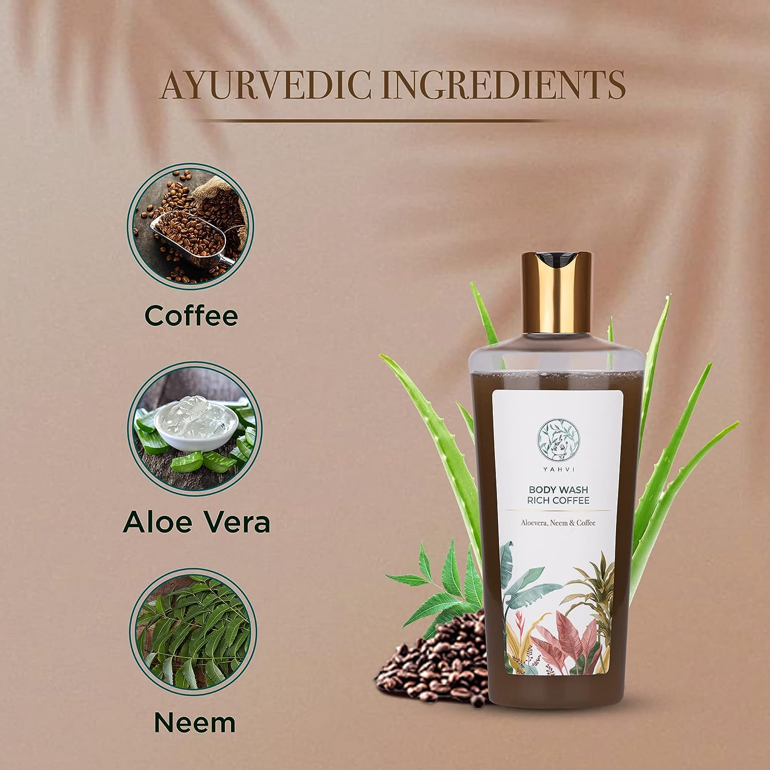Rich Coffee Body Wash for Men & Women | Refreshing Turkish Coffee Shower Gel (250ml) | Moisturizing & Energizing for Morning & Night Showers