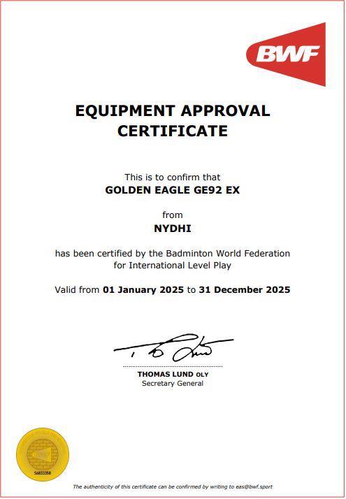 Premium GE92 EX Golden Eagle Badminton Shuttlecocks - BWF Approved Feather Birdies for Professional Tournaments & Training | Perfect for Competitive Matches & Club Play
