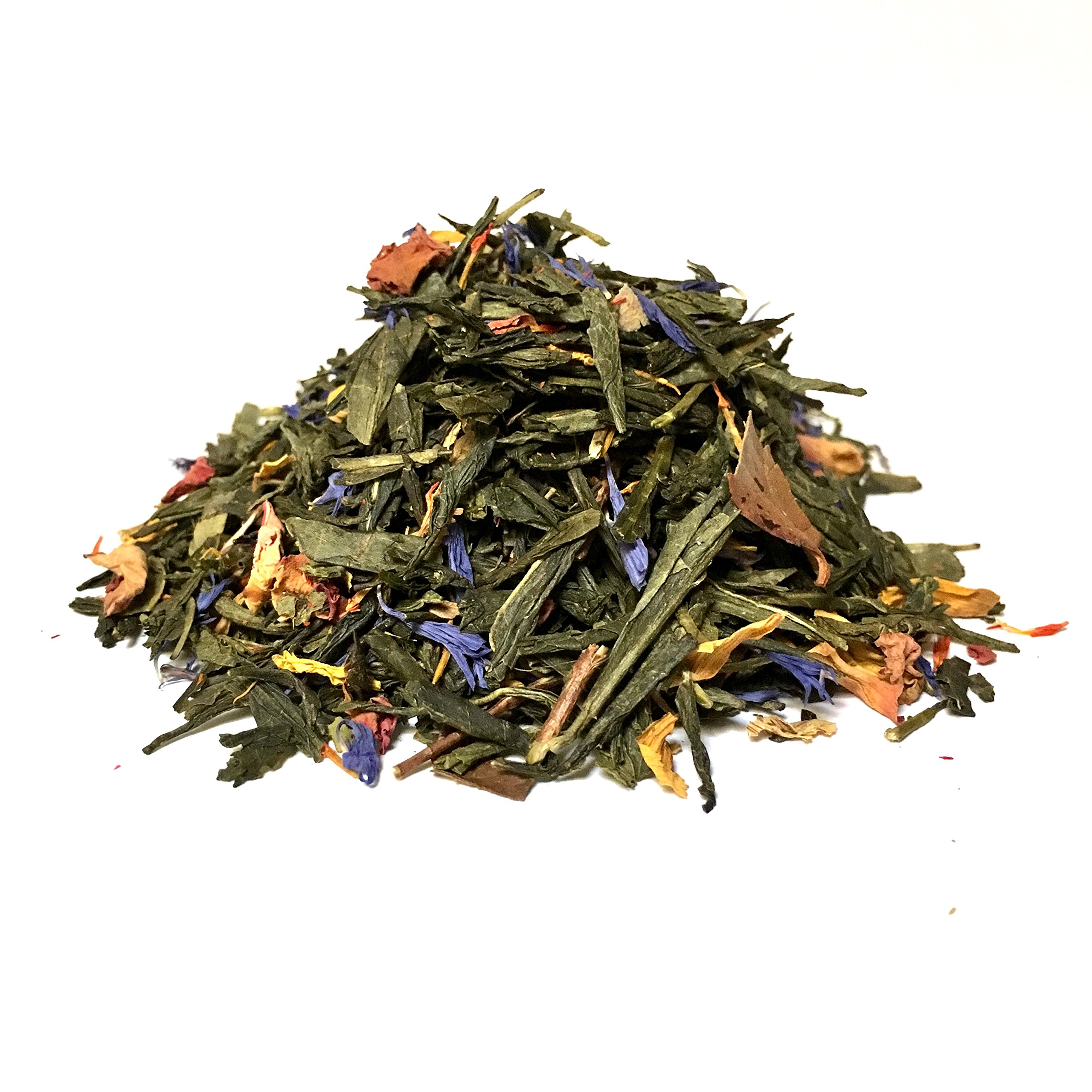 Premium Bamboo Tea House Summer Rose Green Tea - 4 Ounce Bag | Floral & Refreshing Loose Leaf Tea for Hot & Iced Brewing | Perfect for Afternoon Relaxation, Gift Giving & Tea Ceremonies
