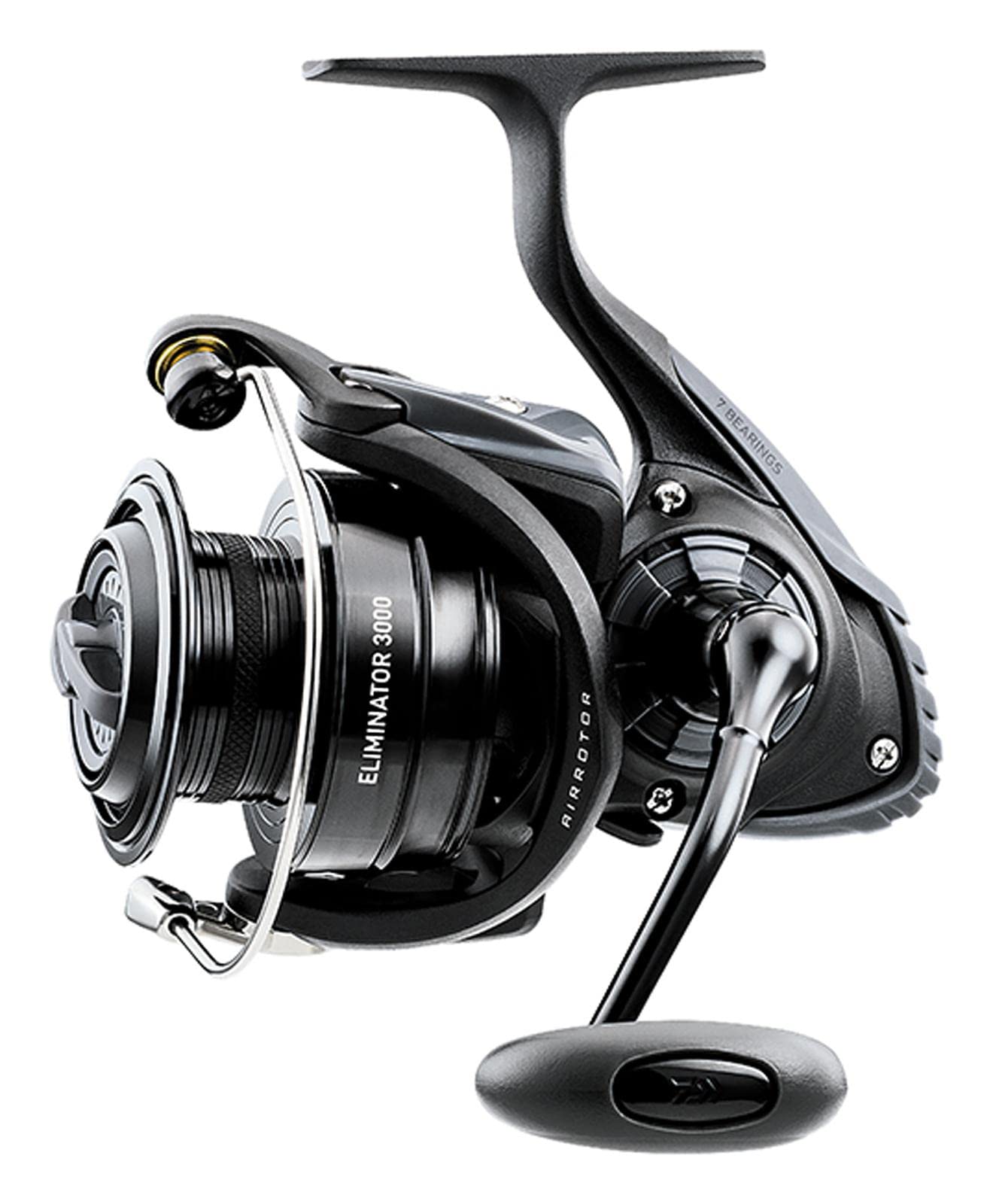 Daiwa Eliminator Spin 3000 Fishing Reel - Lightweight Saltwater & Freshwater Spinning Reel for Surf, Pier, and Boat Fishing